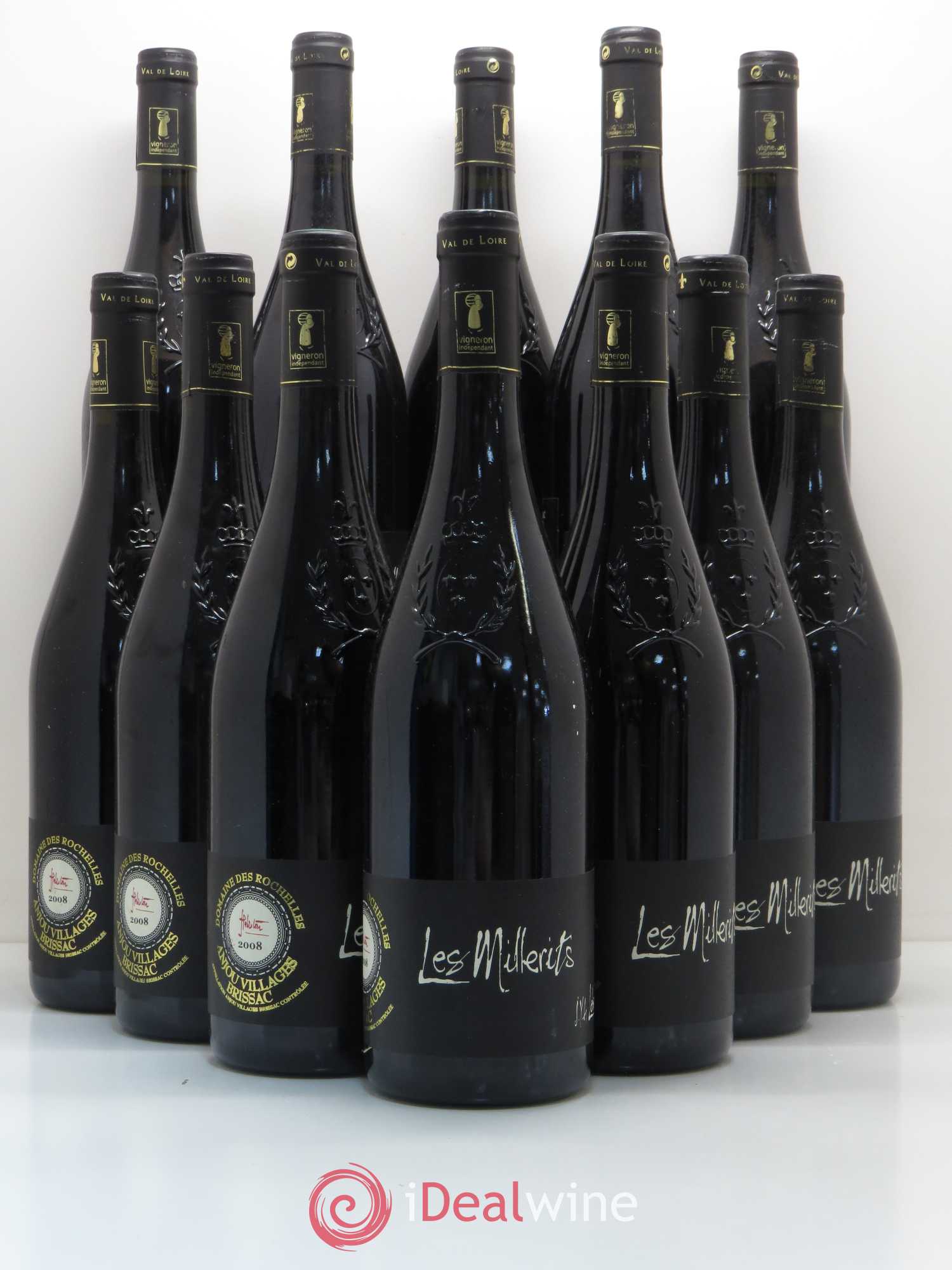 Anjou villages Brissac Les Millerits domaine des Rochelles 2008 - Posten von 12 Flaschen - 0