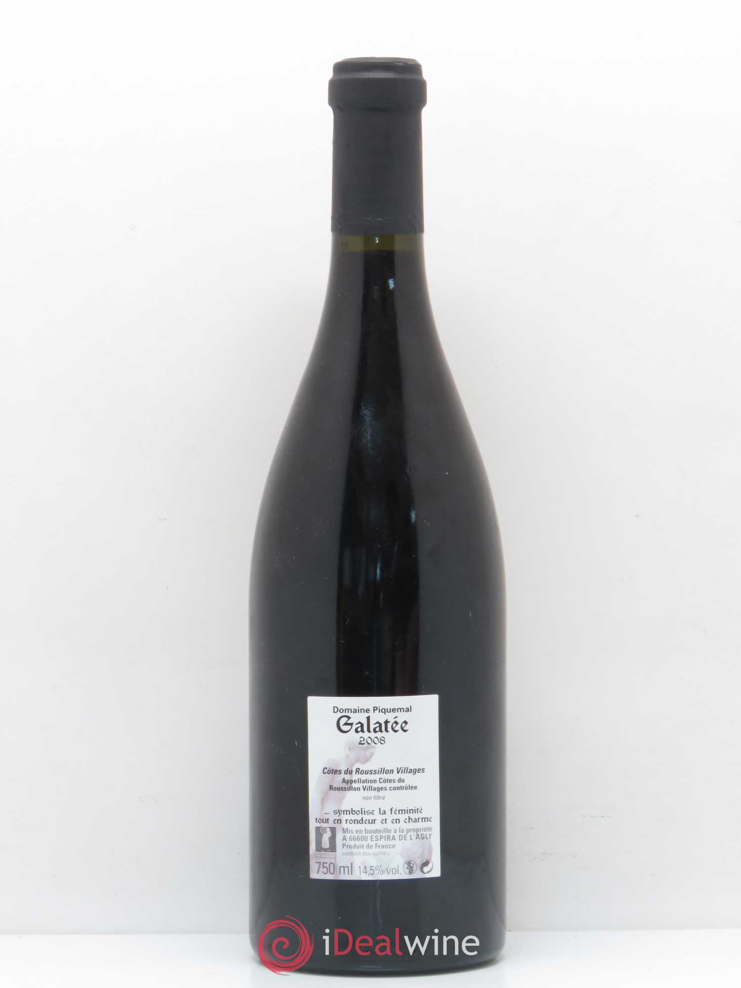 Côtes du Roussillon Galatee Domaine Piquemal 2008 - Posten von 1 Flasche - 1