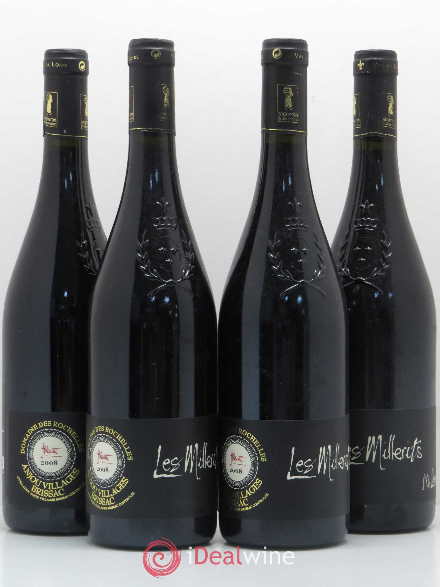 Anjou villages Brissac domaine des Rochelles (sans prix de réserve) 2008 - Posten von 4 Flaschen - 0
