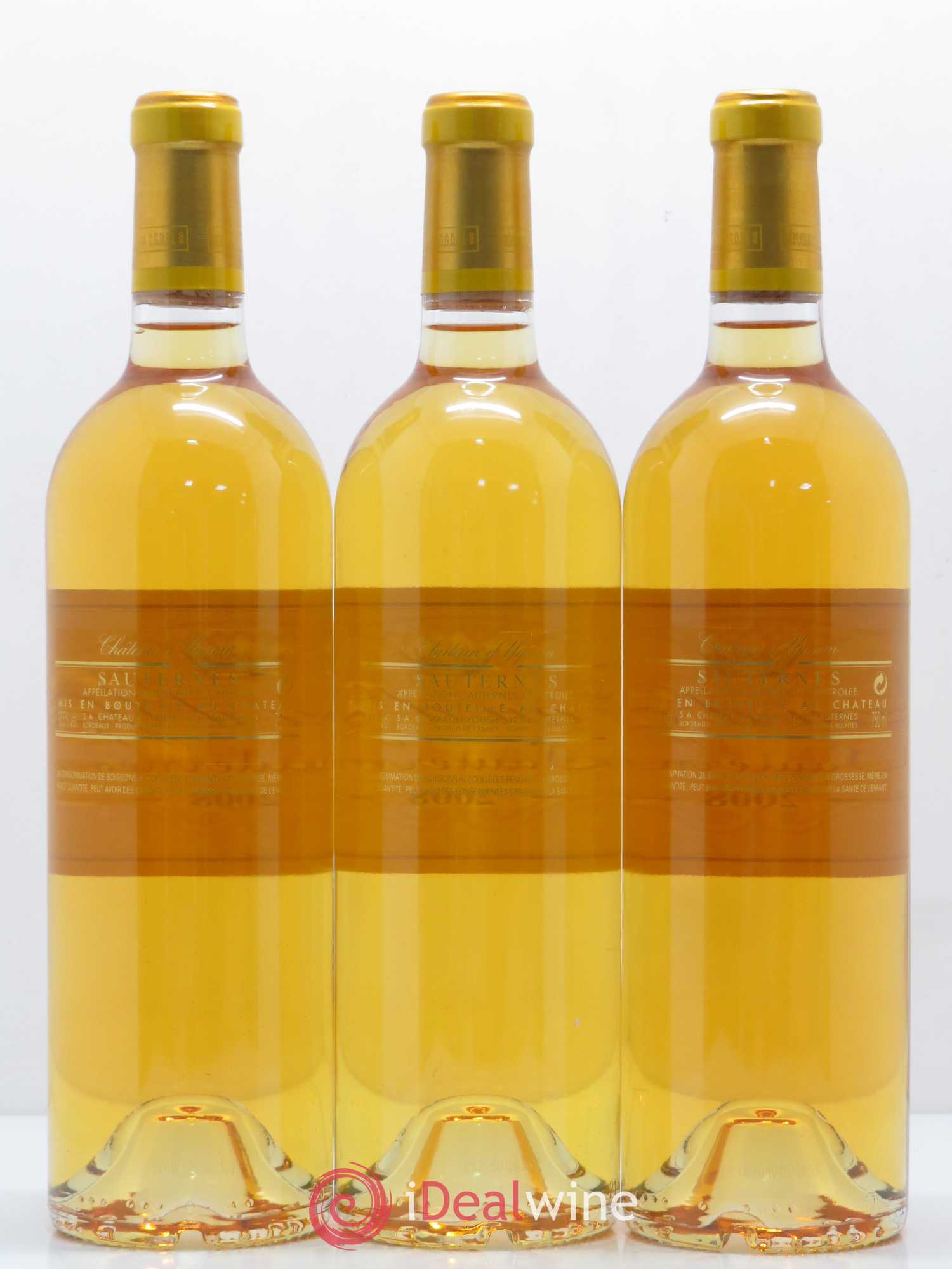 Château d' Yquem 1er Cru Classé Supérieur 2008 - Lotto di 3 bottiglie - 1