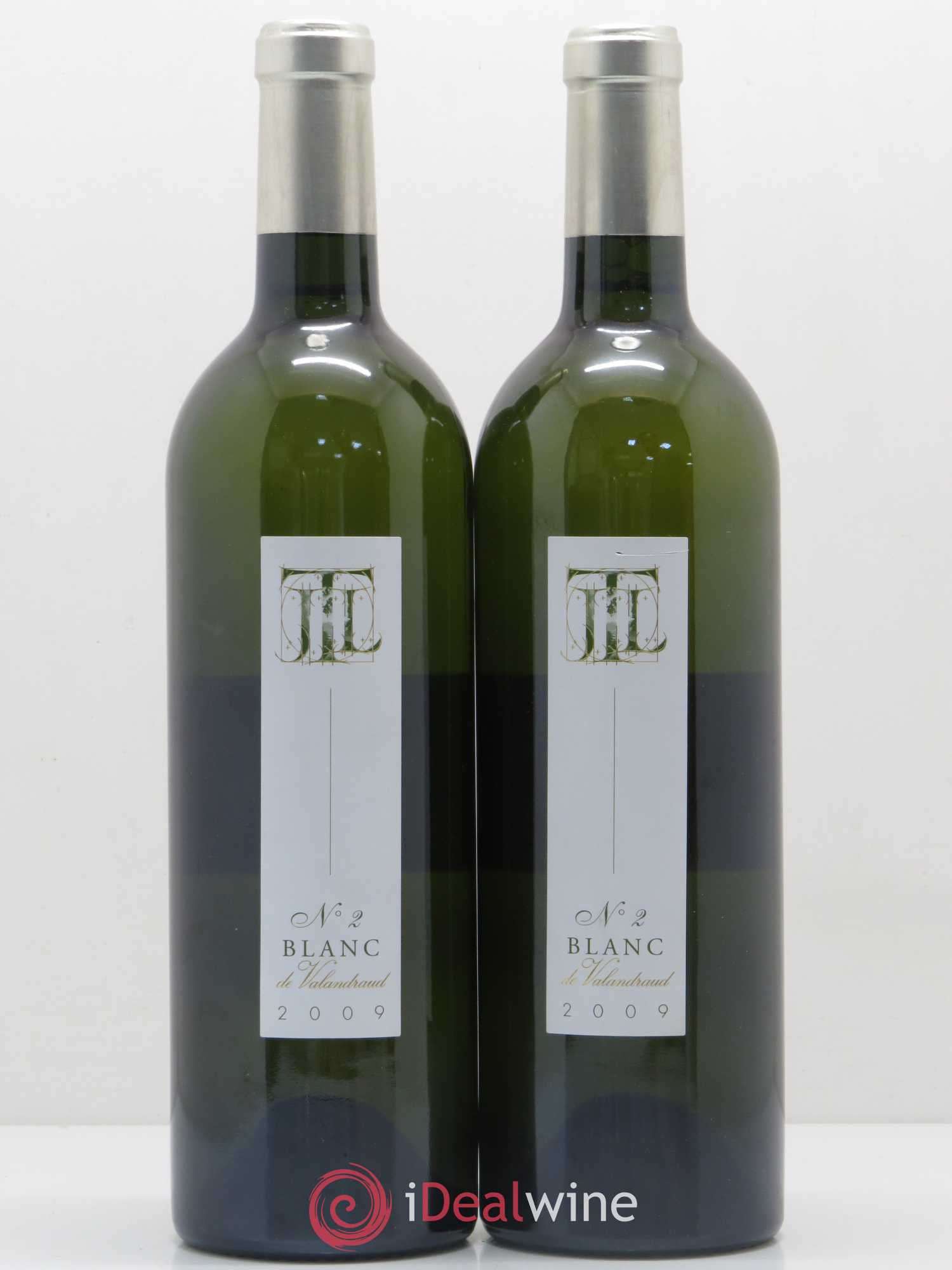 Bordeaux N°2 Blanc de Valandraud 2009 - Posten von 2 Flaschen - 0