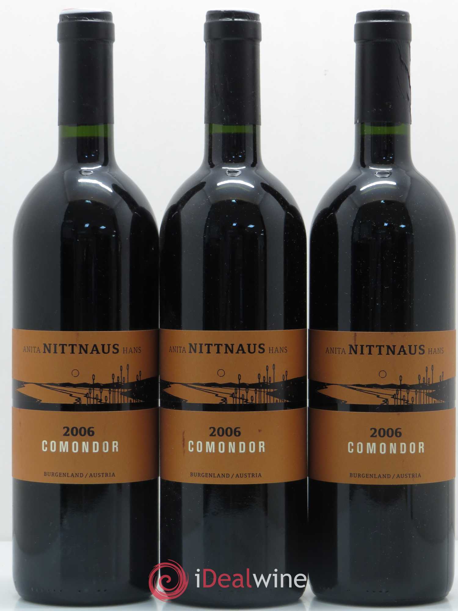 Autriche Anita Nittnaus Hans Comondor 2006 - Posten von 3 Flaschen - 0