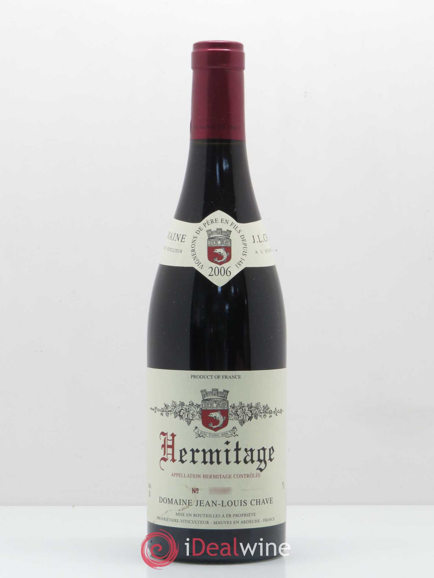 Hermitage Jean-Louis Chave 2006 - Lot de 1 bouteille - 0