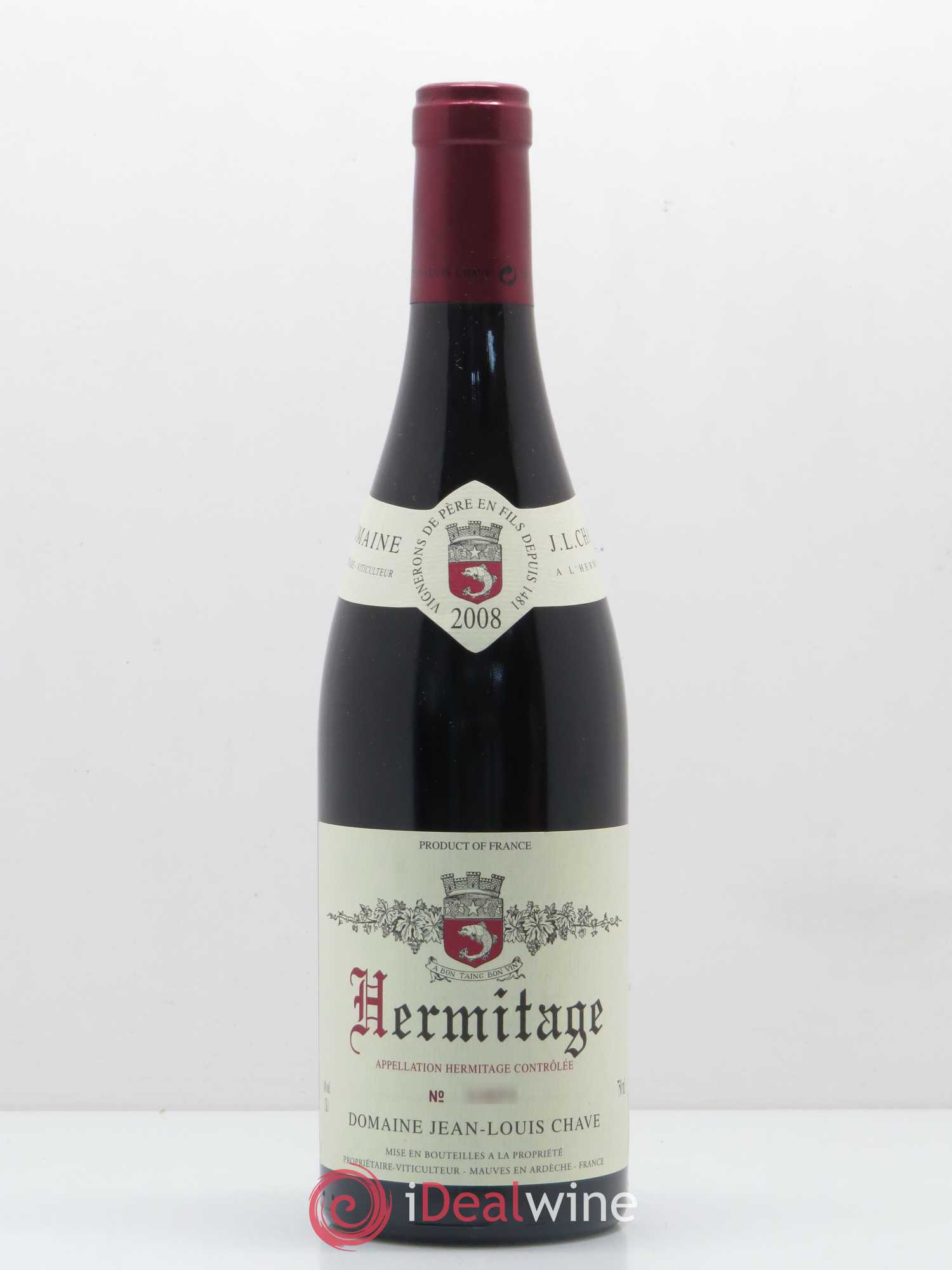 Hermitage Jean-Louis Chave 2008 - Lot de 1 bouteille - 0