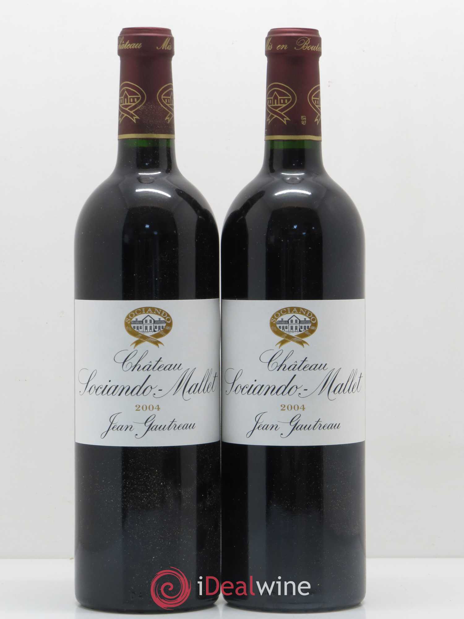 Château Sociando Mallet 2004 - Lot de 2 bouteilles - 0