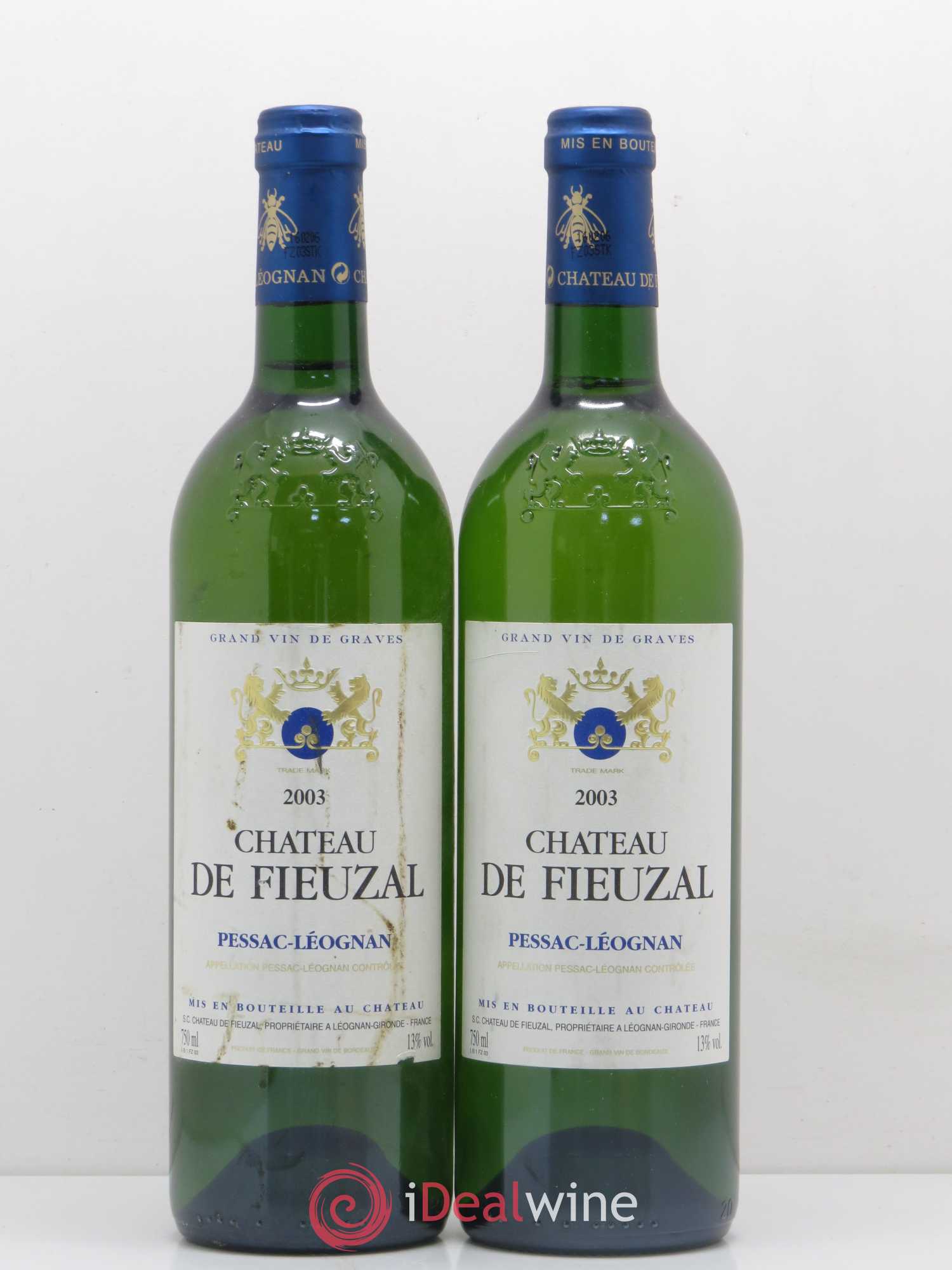 Château de Fieuzal 2003 - Lot de 2 bouteilles - 0