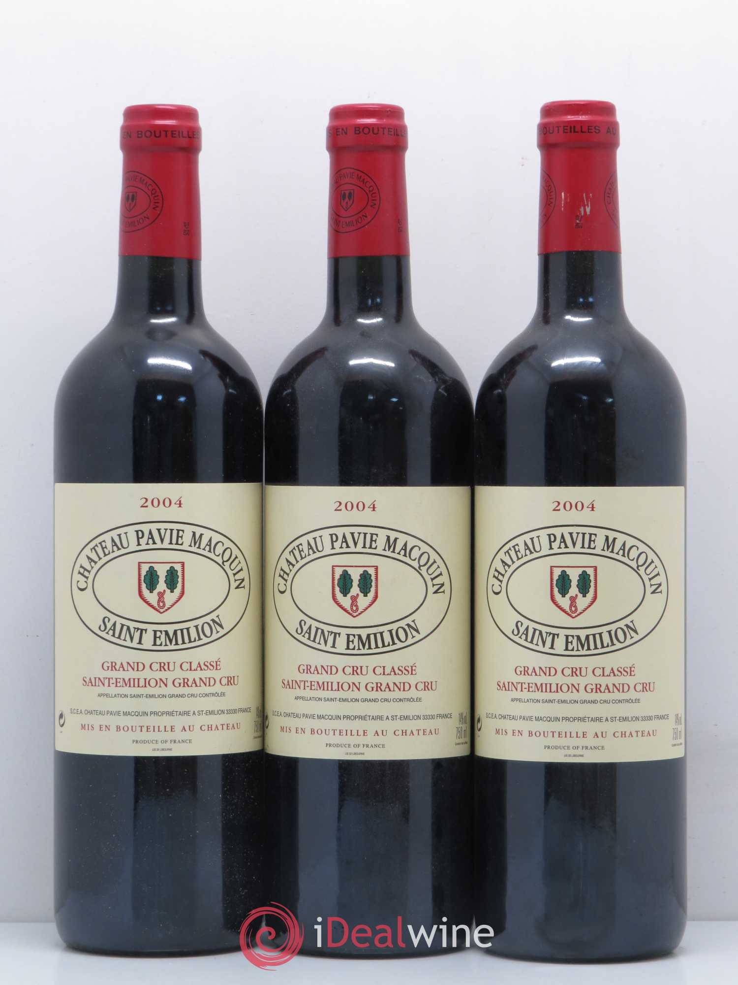 Château Pavie Macquin 1er Grand Cru Classé B 2004 - Lot de 6 bouteilles - 1