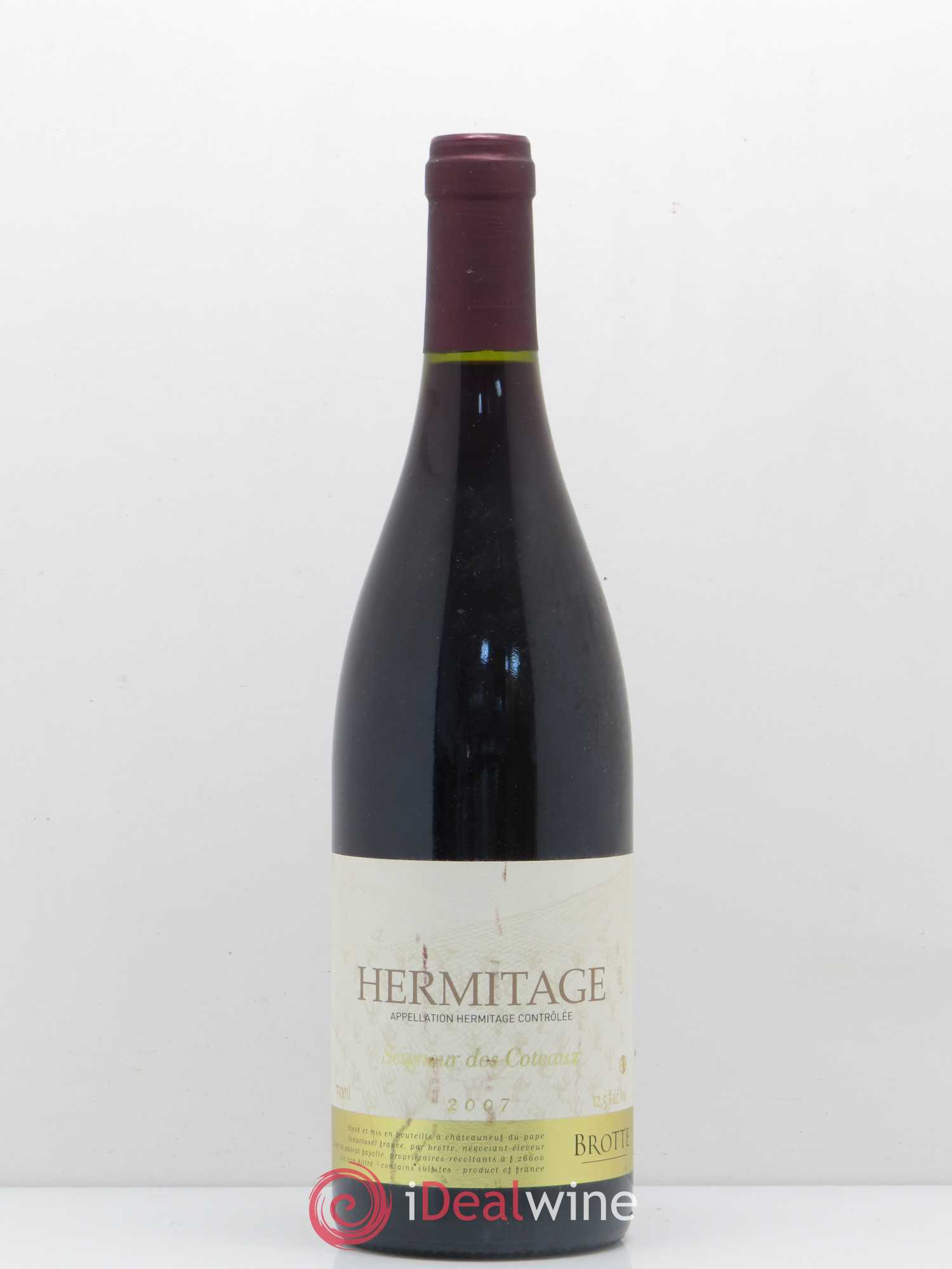 Hermitage Cuveé des Seigneurs Brotte 2007 - Posten von 1 Flasche - 0