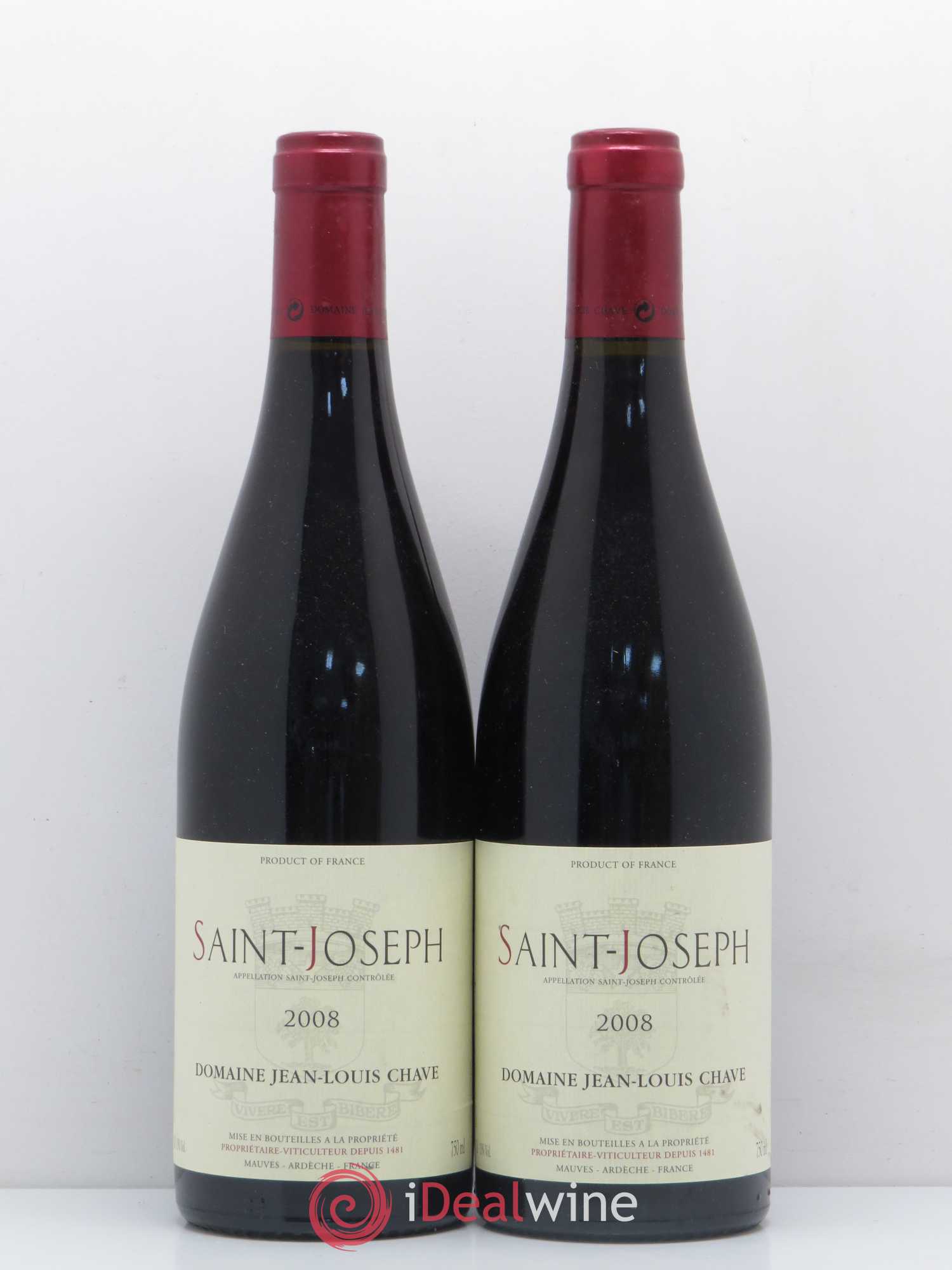 Saint-Joseph Jean-Louis Chave 2008 - Lot de 2 bouteilles - 0