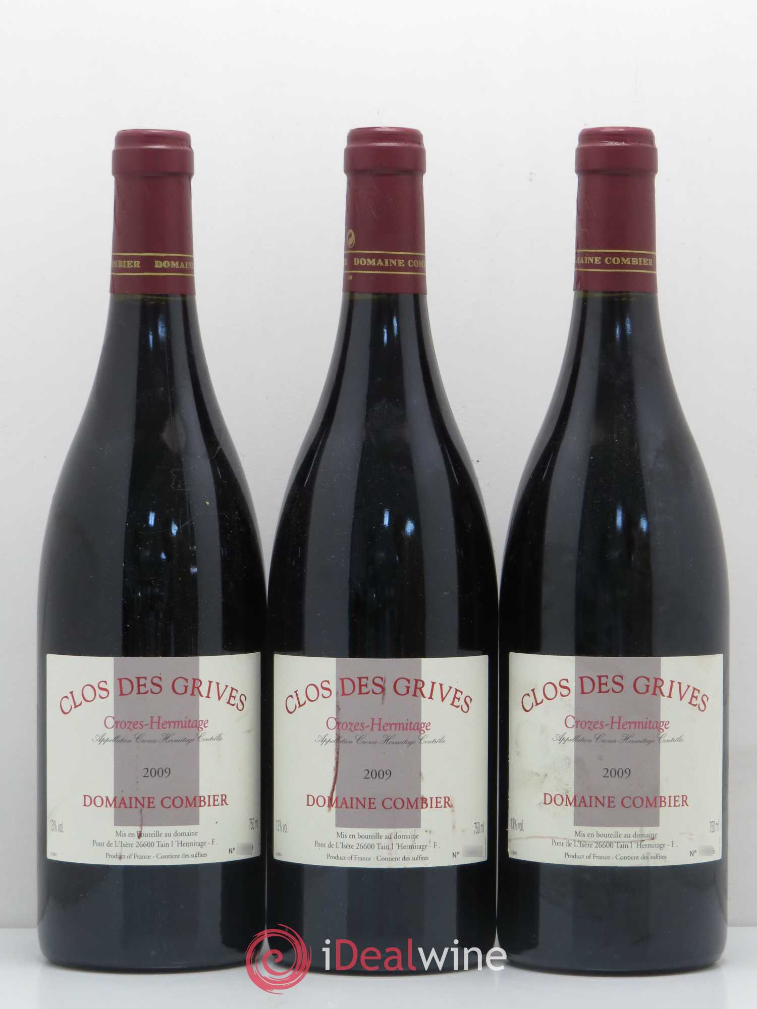 Crozes-Hermitage Clos des Grives Combier 2009 - Lot de 6 bouteilles - 2