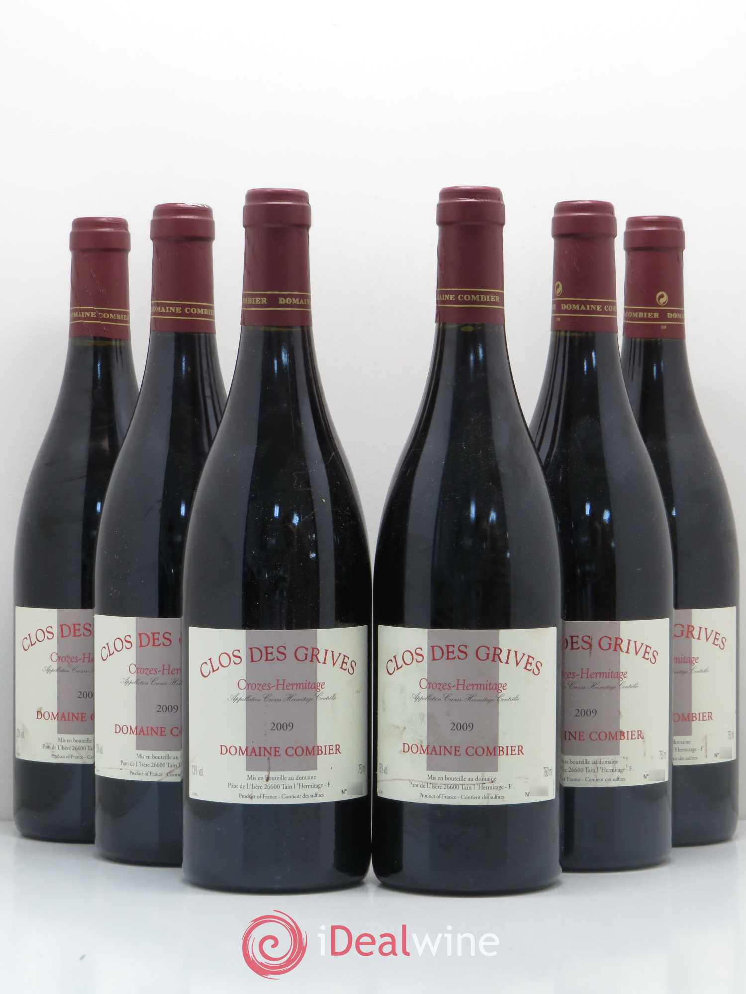 Crozes-Hermitage Clos des Grives Combier 2009 - Lot de 6 bouteilles - 0
