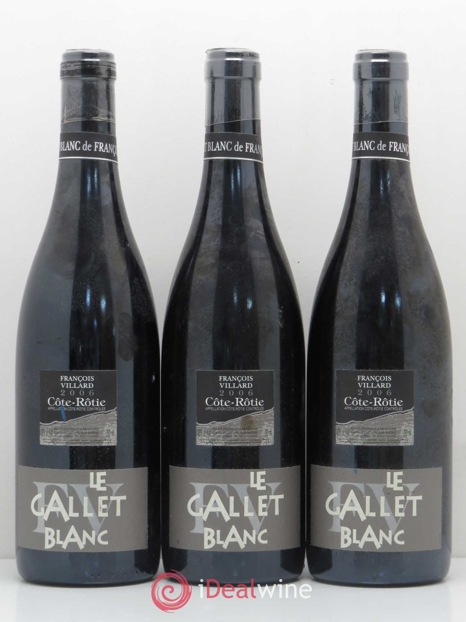 Côte-Rôtie Le Gallet Blanc François Villard 2006 - Lot de 3 bouteilles - 0