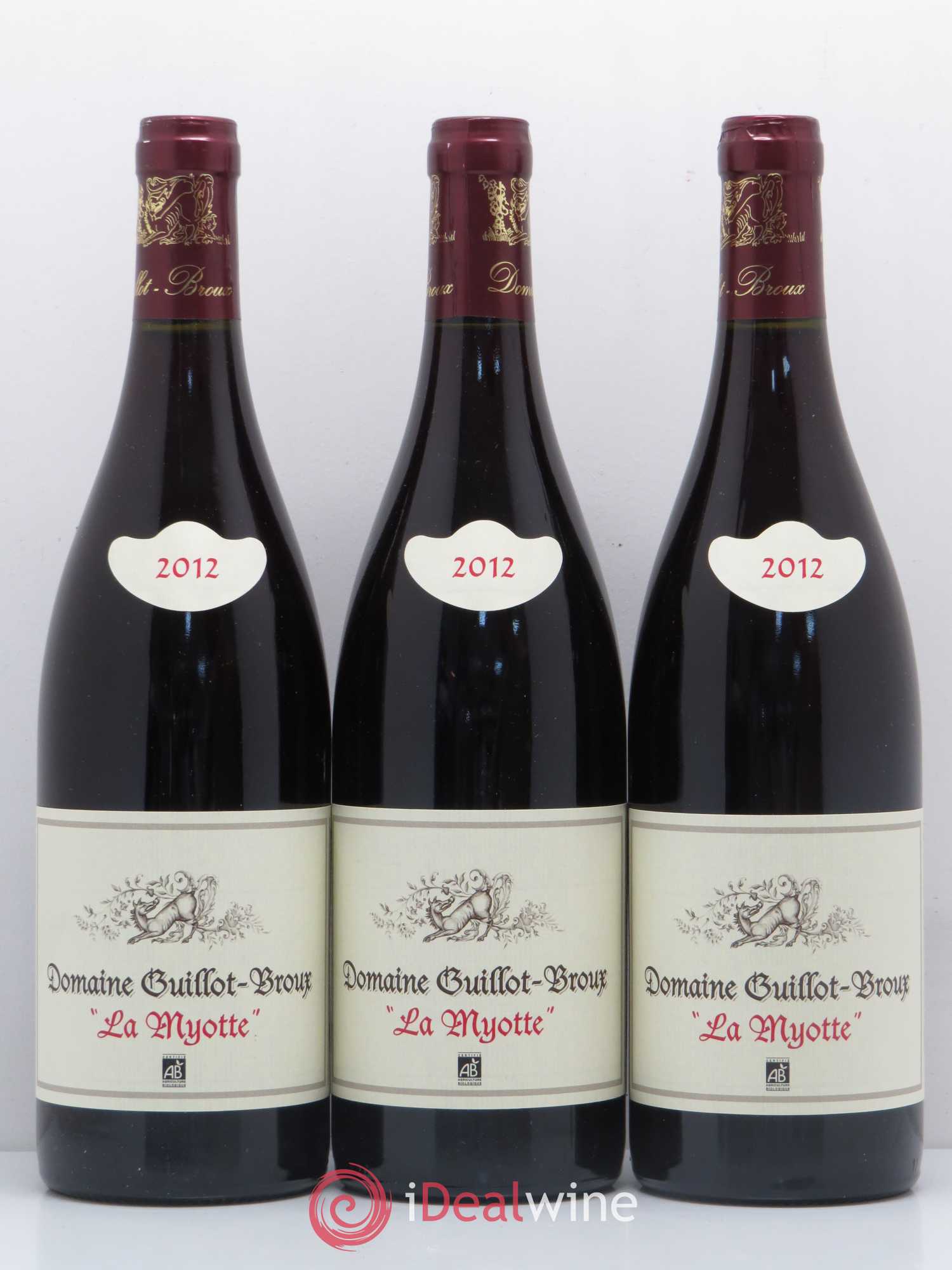 Bourgogne La Myotte Domaine Guillot Broux 2012 - Posten von 6 Flaschen - 1