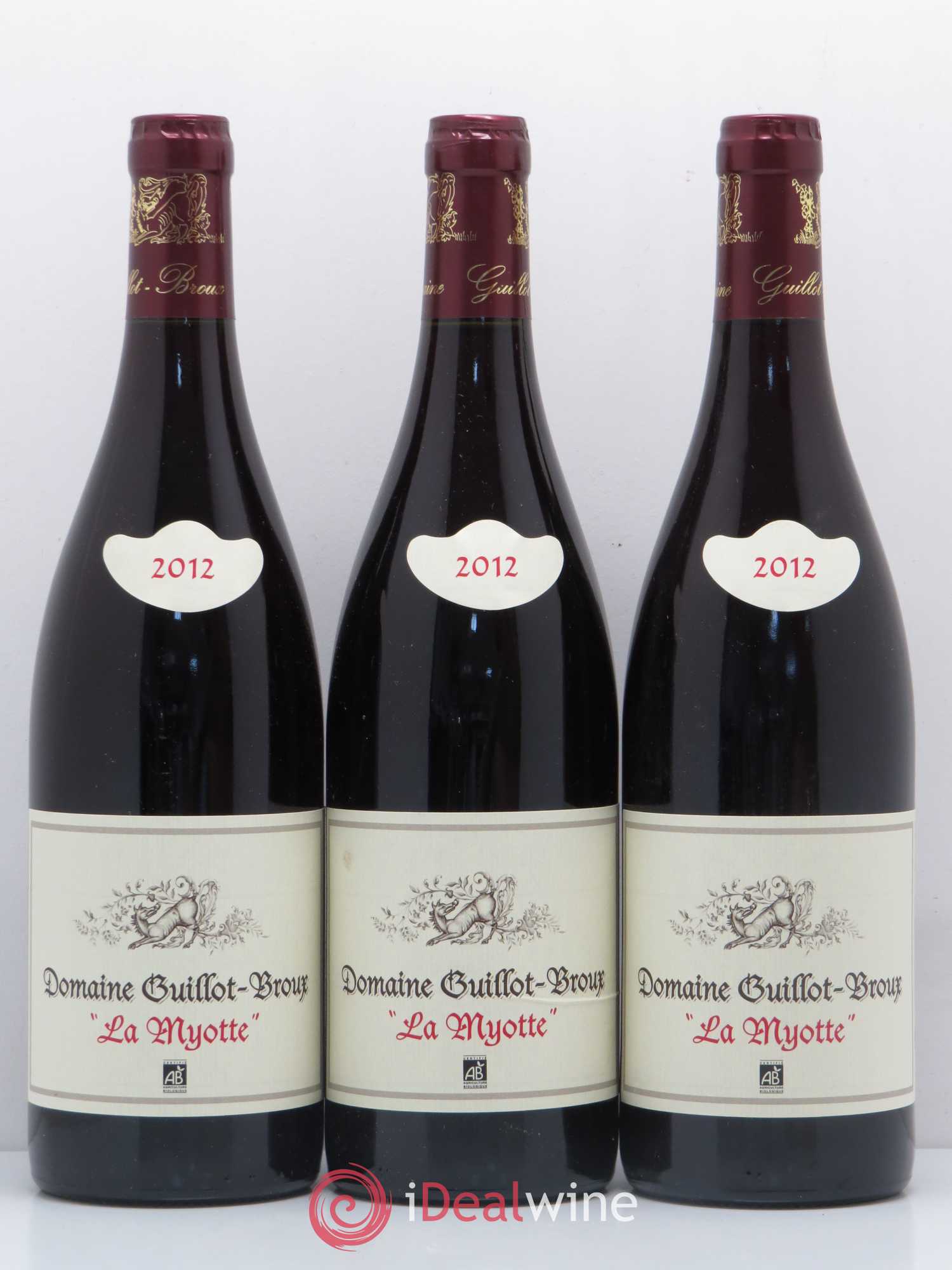 Bourgogne La Myotte Domaine Guillot Broux 2012 - Posten von 6 Flaschen - 2