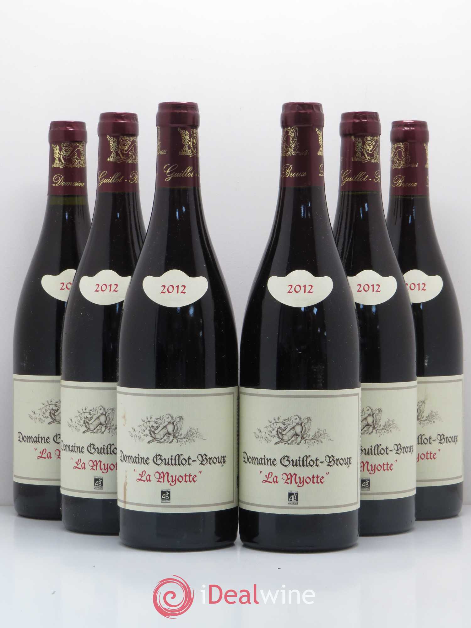 Bourgogne La Myotte Domaine Guillot Broux 2012 - Posten von 6 Flaschen - 0