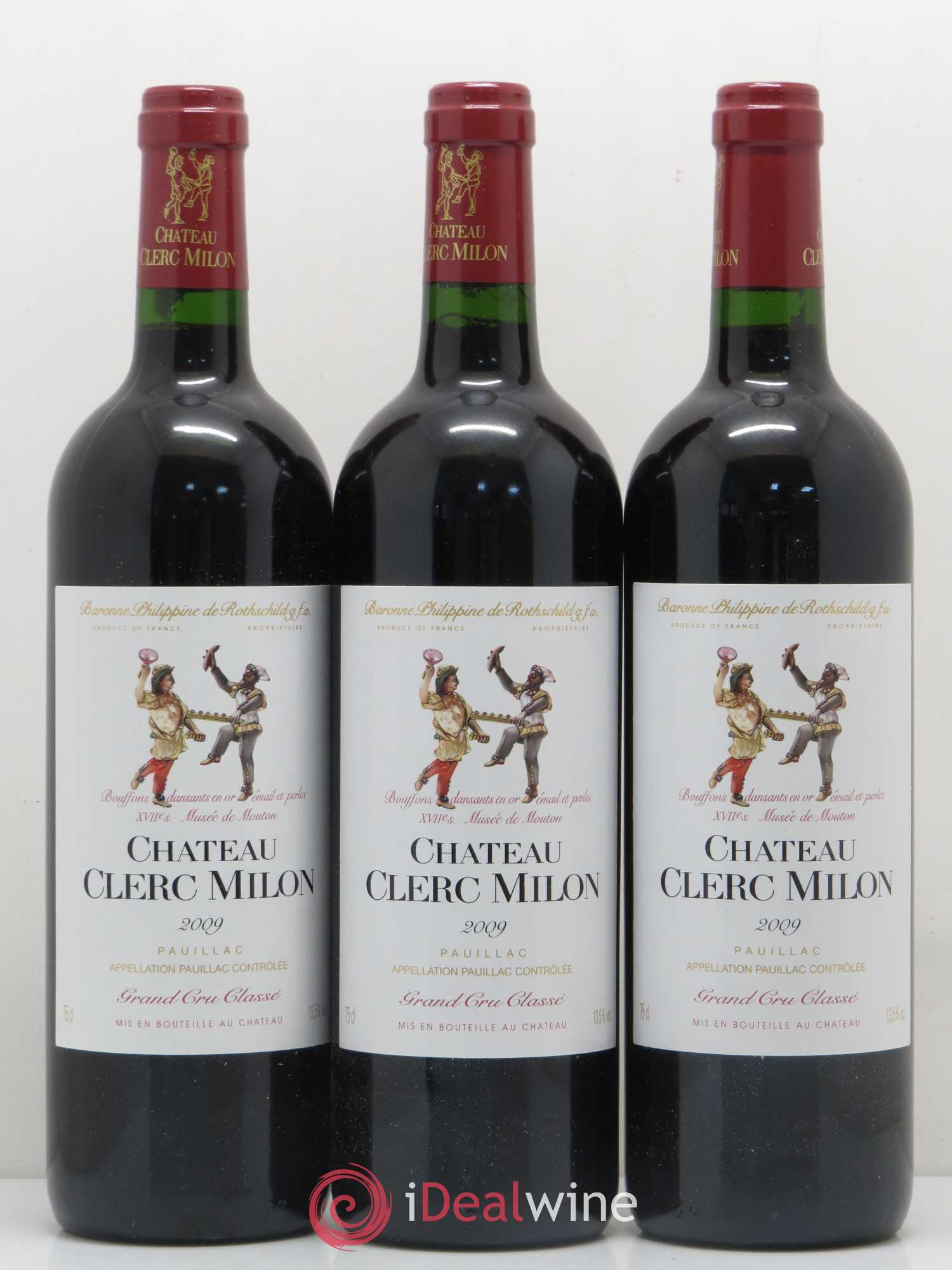 Château Clerc Milon 5ème Grand Cru Classé 2009 - Lot de 12 bouteilles - 2