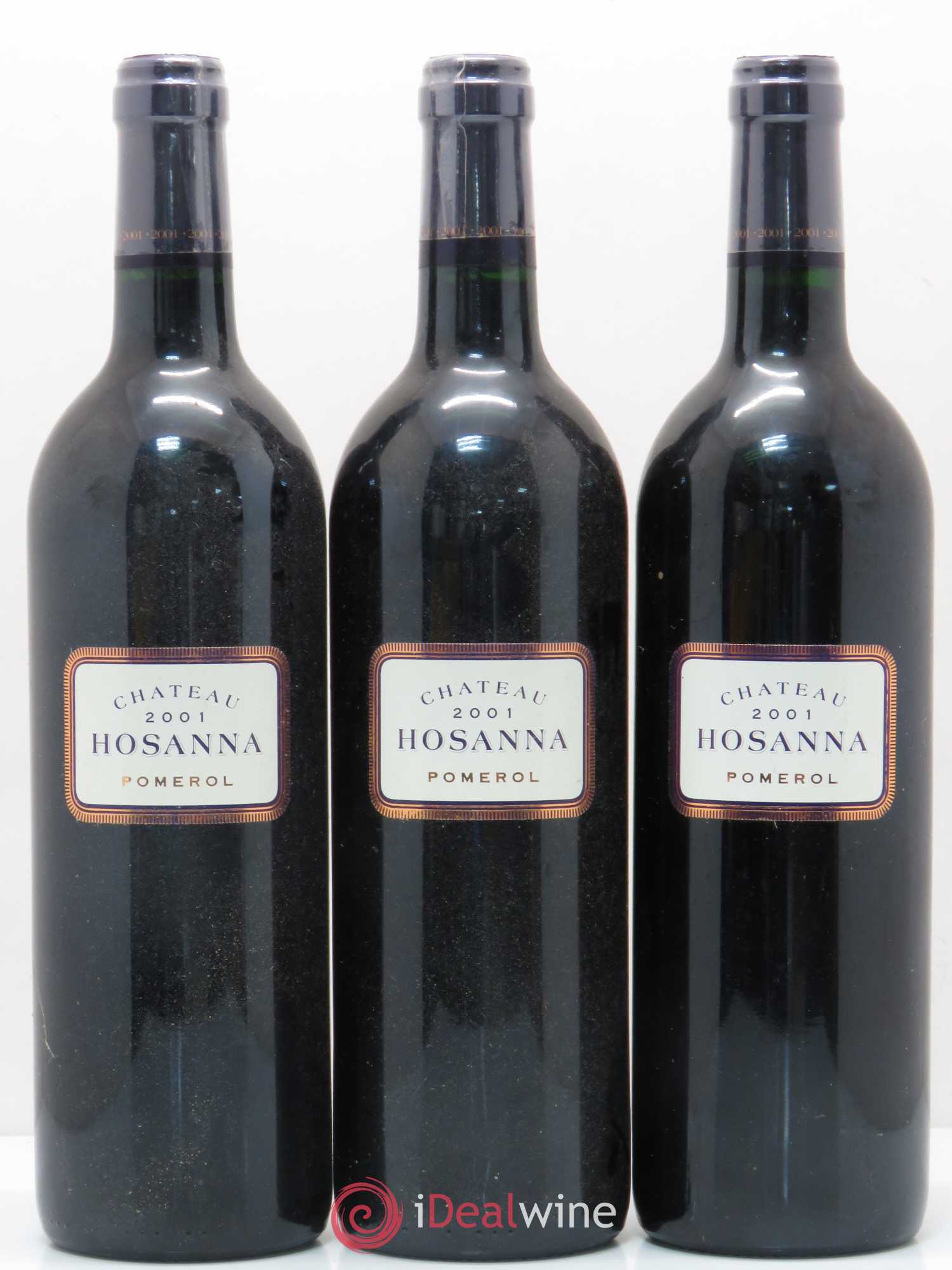 Château Hosanna 2001 - Lot de 3 bouteilles - 0