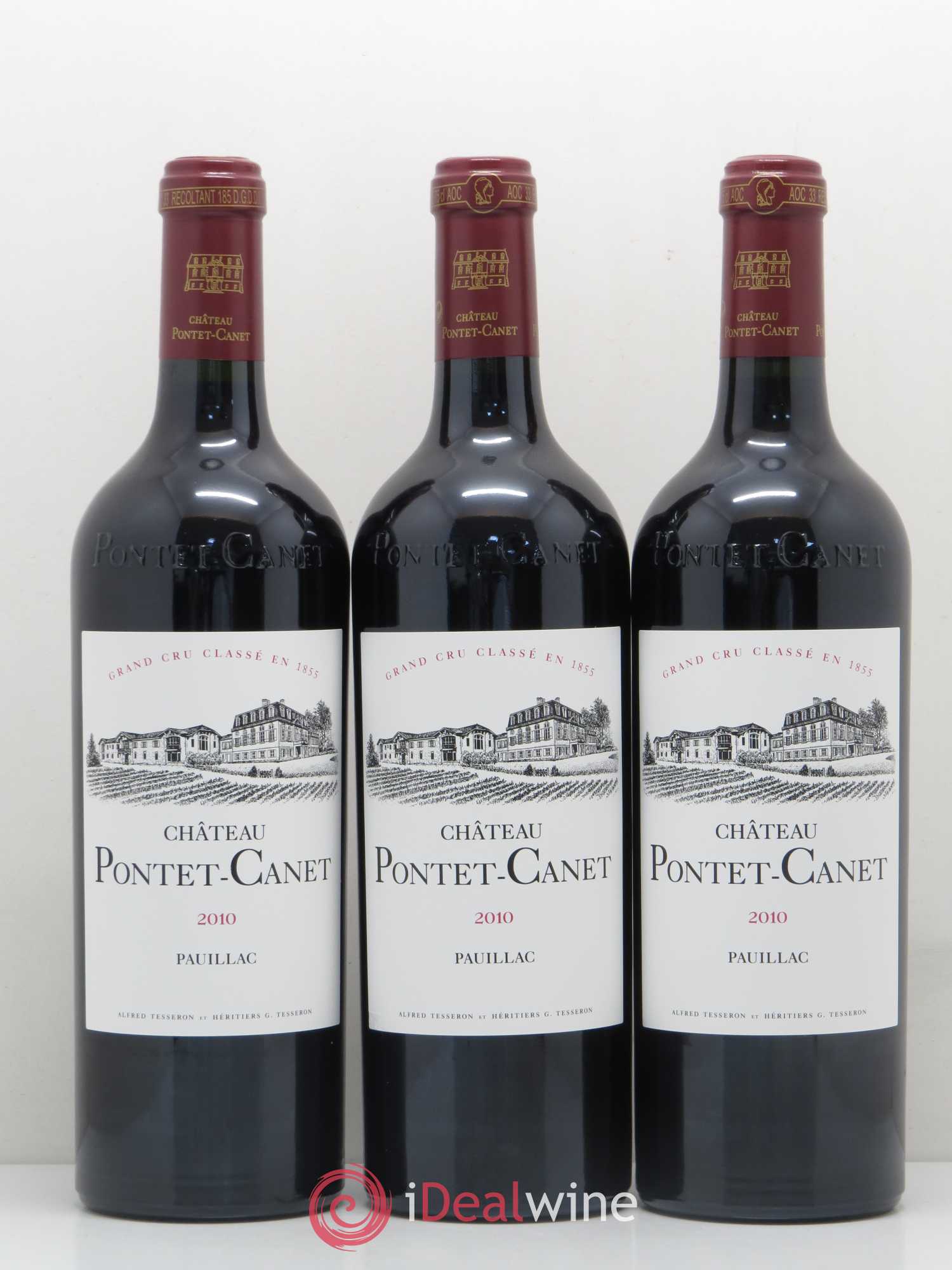 Château Pontet Canet 5ème Grand Cru Classé 2010 - Lot de 12 bouteilles - 1
