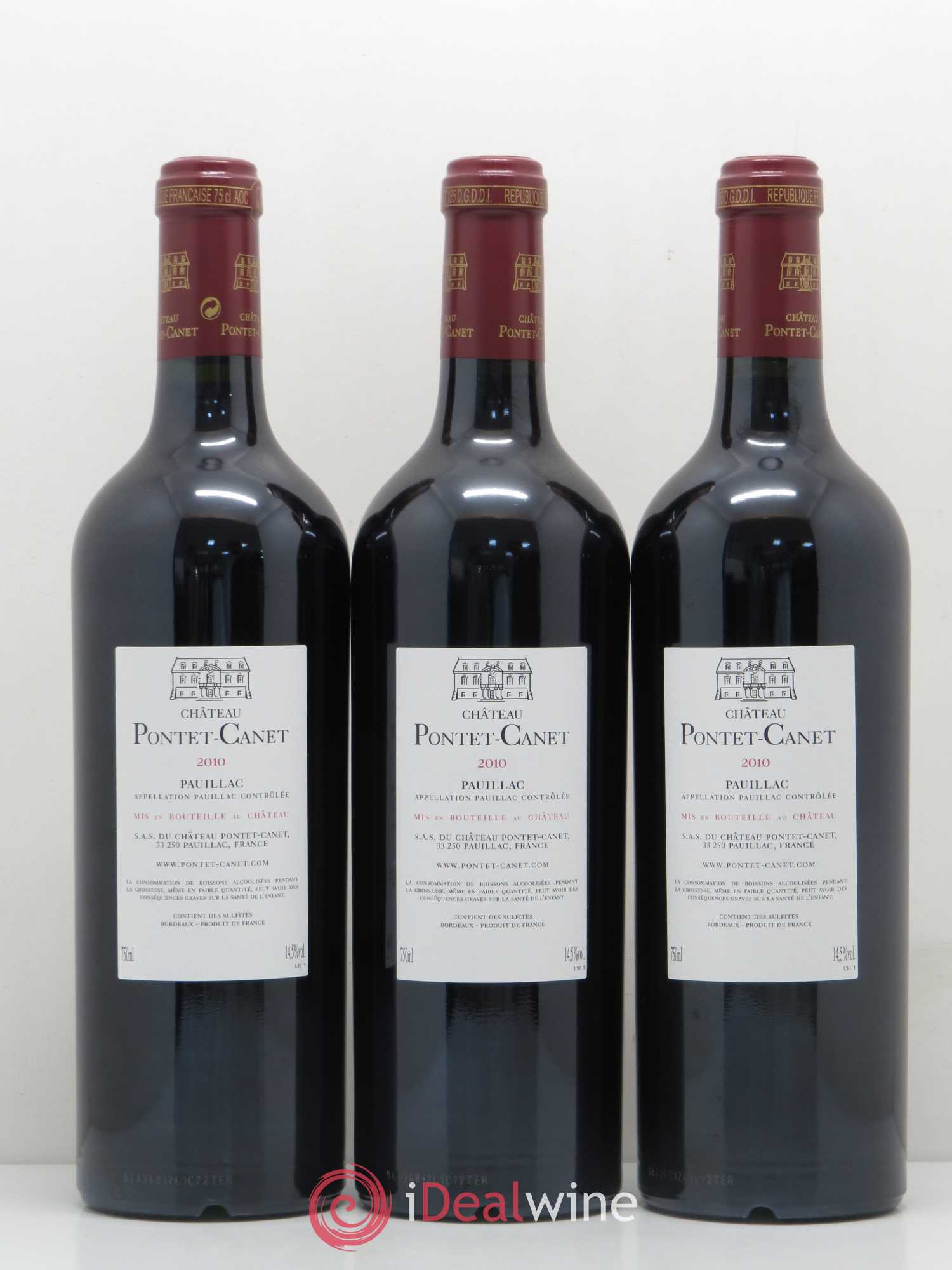 Château Pontet Canet 5ème Grand Cru Classé 2010 - Lot de 12 bouteilles - 2