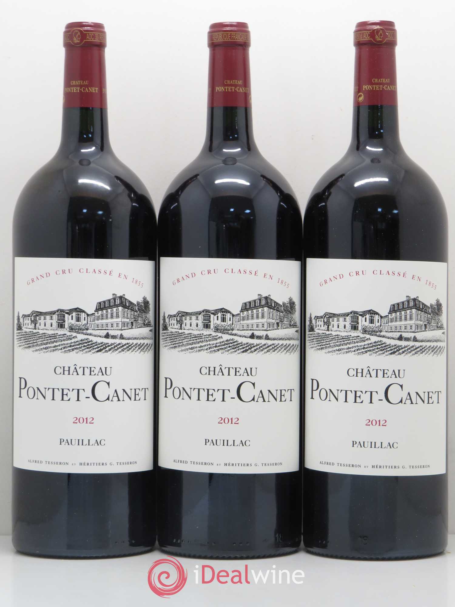Château Pontet Canet 5ème Grand Cru Classé 2012 - Lot de 3 magnums - 0