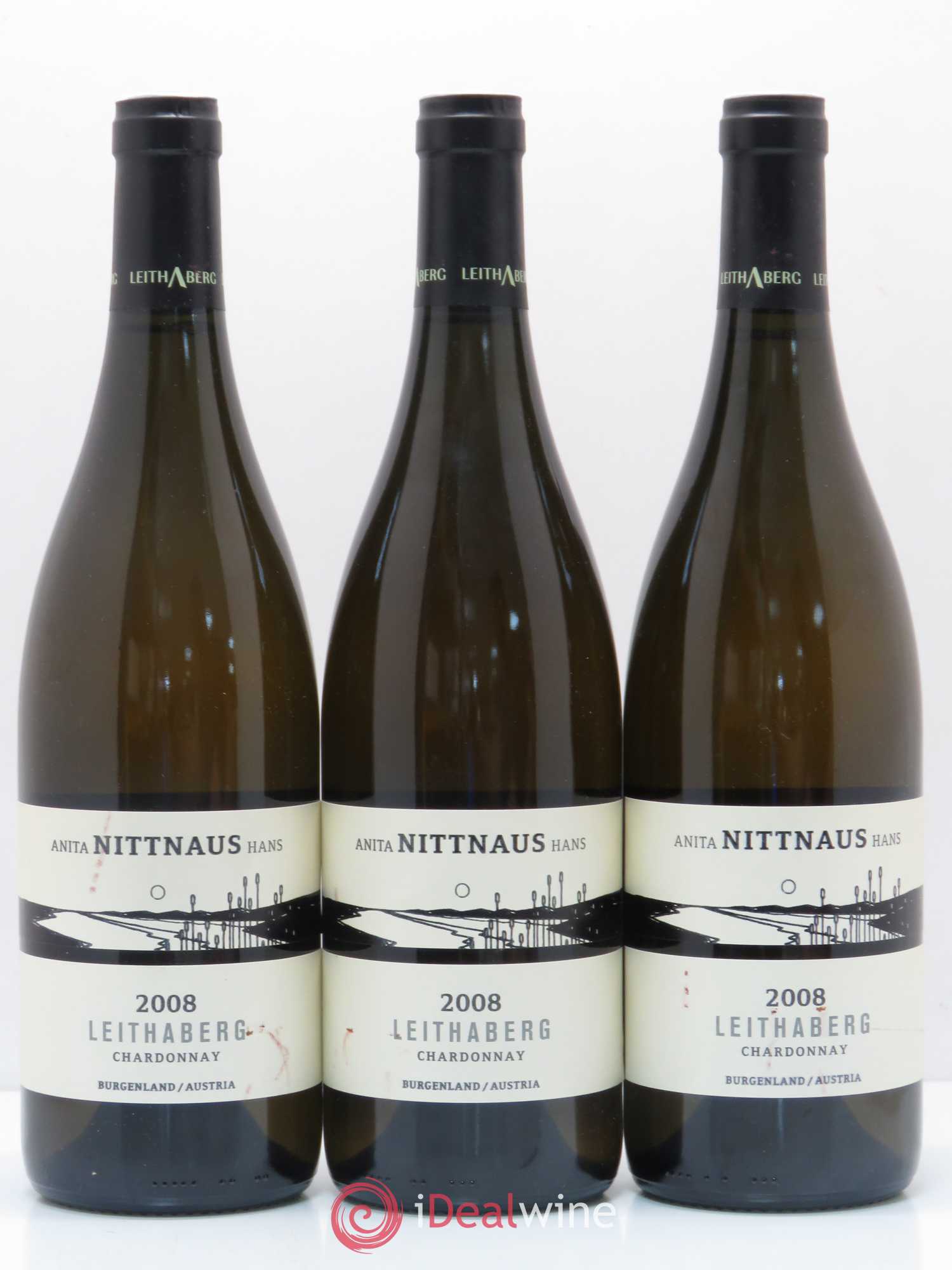 Autriche Anita Nittnaus Hans Leithaberg 2008 - Posten von 3 Flaschen - 0