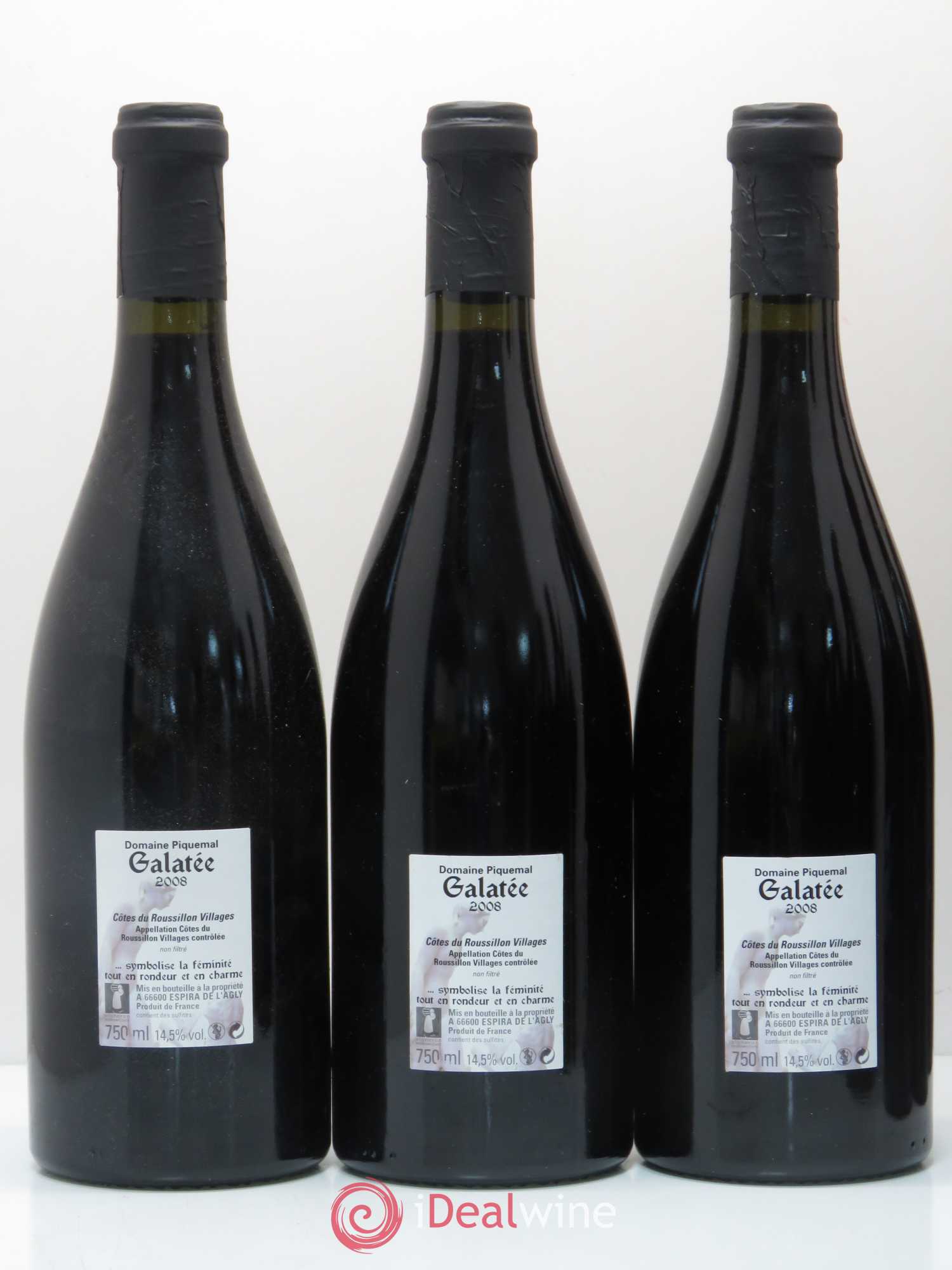 Côtes du Roussillon Galatee Domaine Piquemal 2008 - Posten von 12 Flaschen - 4