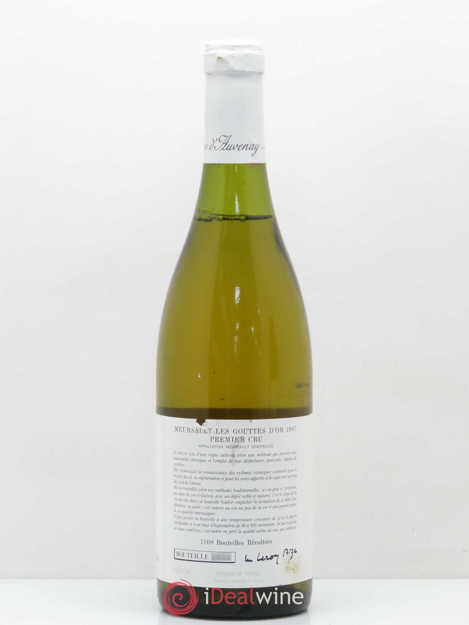 Meursault 1er Cru Les Gouttes d'Or d'Auvenay (Domaine) 1997 - Lot de 1 bouteille - 1
