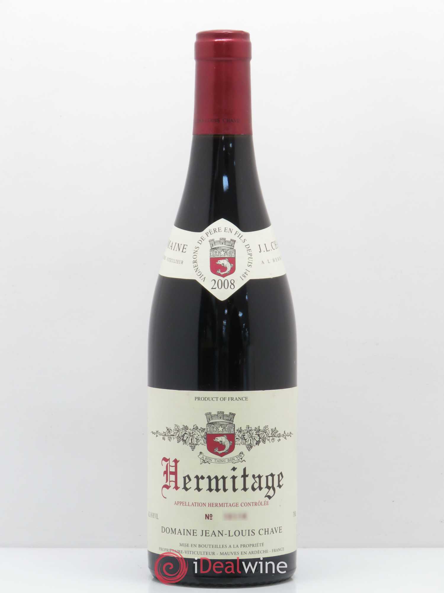Hermitage Jean-Louis Chave 2008 - Lot de 1 bouteille - 0