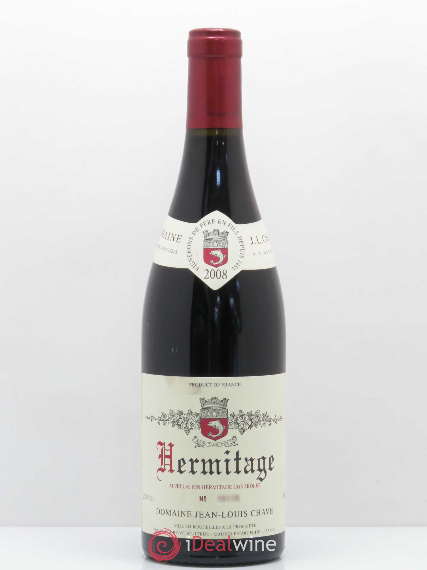 Hermitage Jean-Louis Chave 2008 - Lot de 1 bouteille - 0
