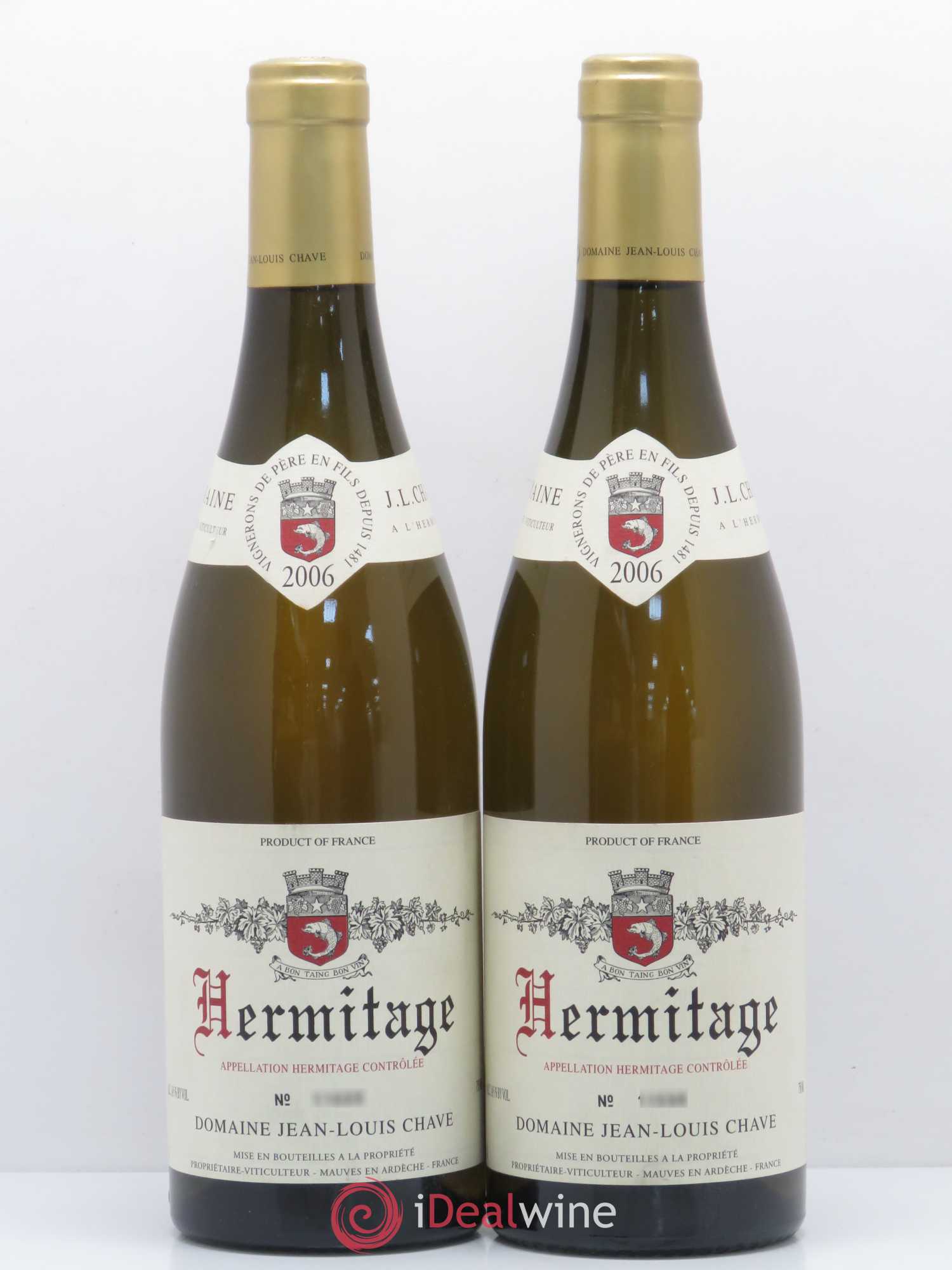 Hermitage Jean-Louis Chave 2006 - Lot de 2 bouteilles - 0