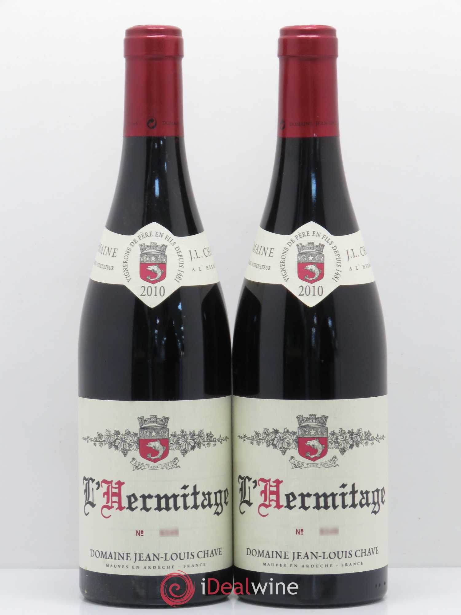 Hermitage Jean-Louis Chave 2010 - Lot de 2 bouteilles - 0