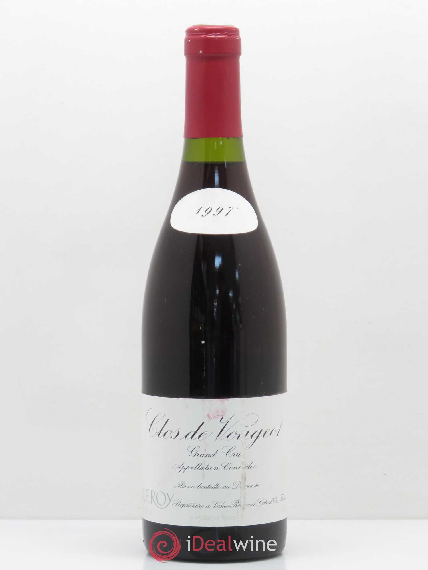 Clos de Vougeot Grand Cru Leroy (Domaine) 1997 - Lot de 1 bouteille - 0