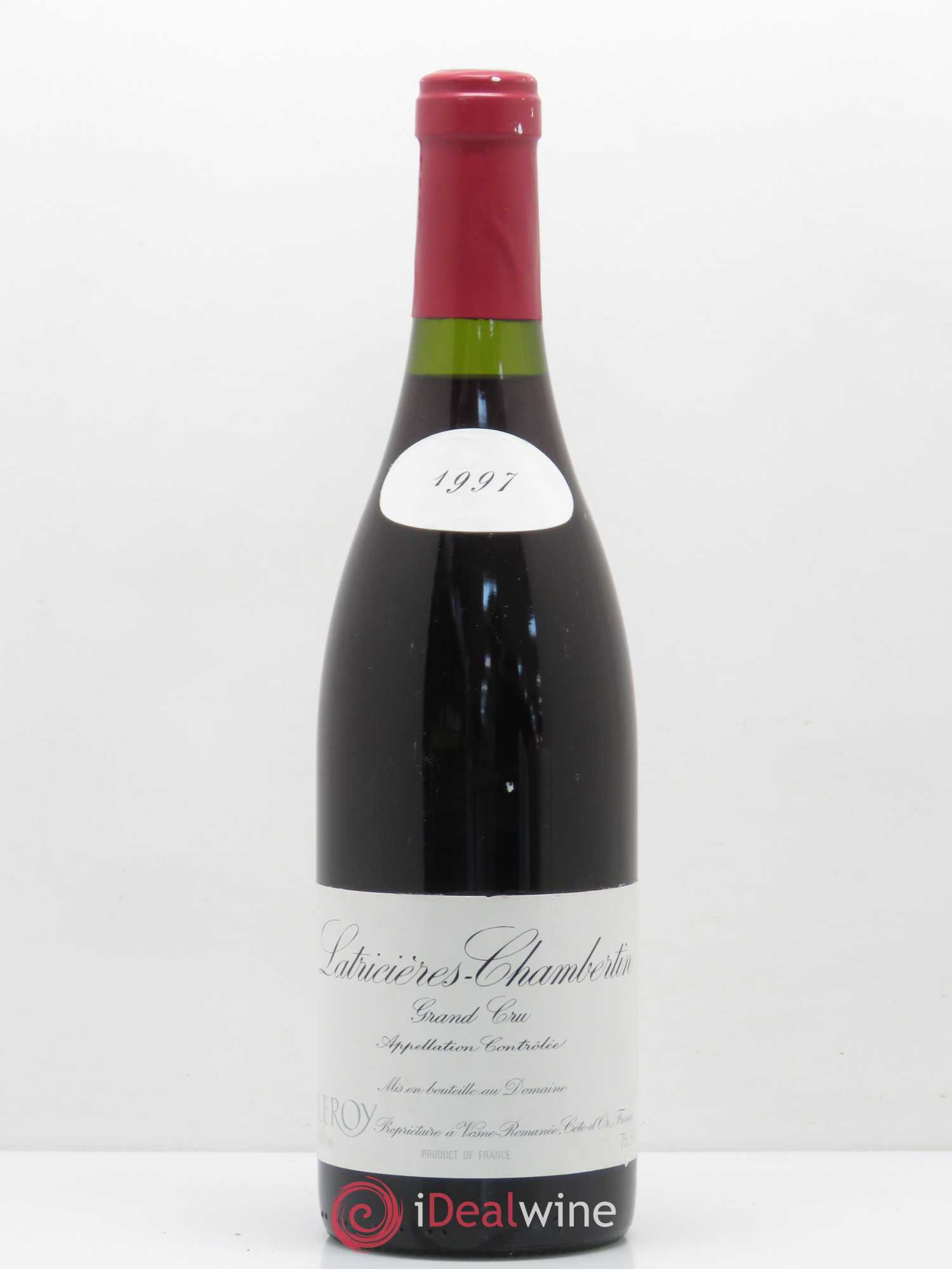 Latricières-Chambertin Grand Cru Leroy (Domaine) 1997 - Lot de 1 bouteille - 0