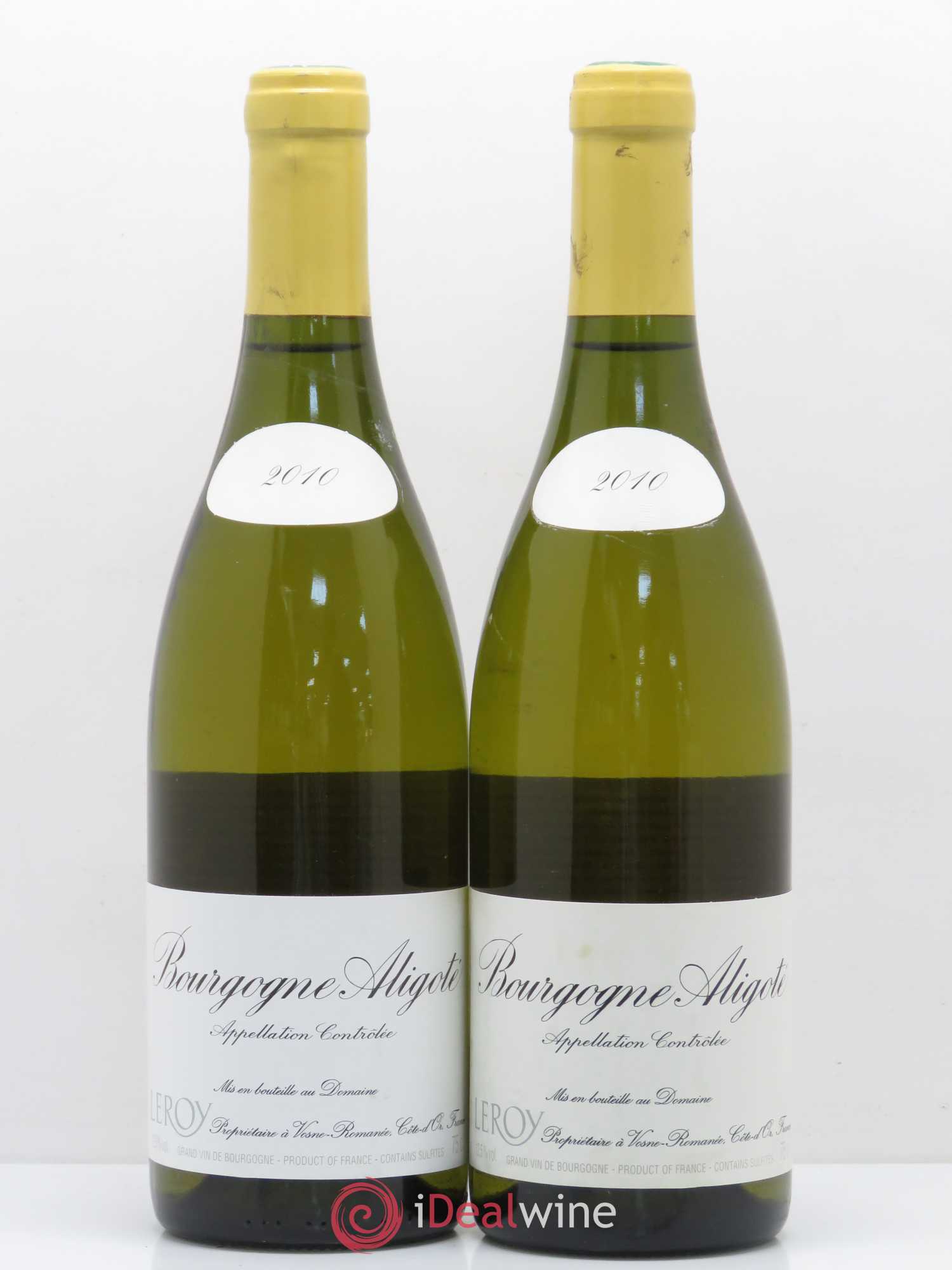 Bourgogne Aligoté Leroy (Domaine) 2010 - Lot de 2 bouteilles - 0