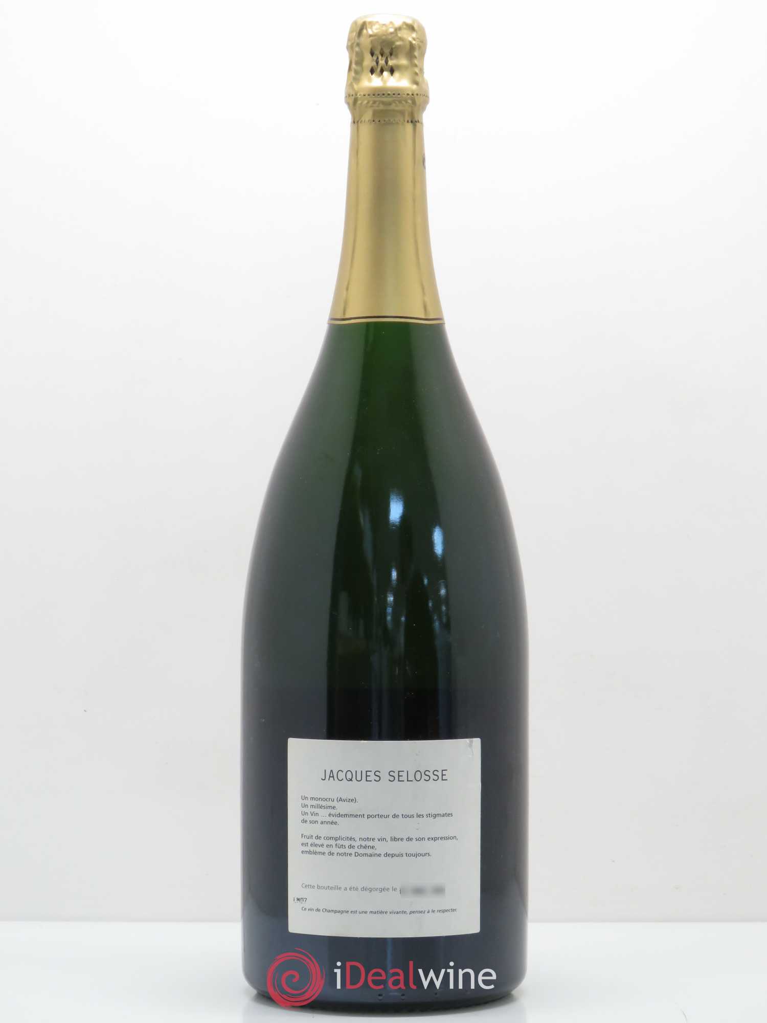 Blanc de Blancs Grand Cru Extra-Brut Jacques Selosse 1997 - Lot de 1 magnum - 1