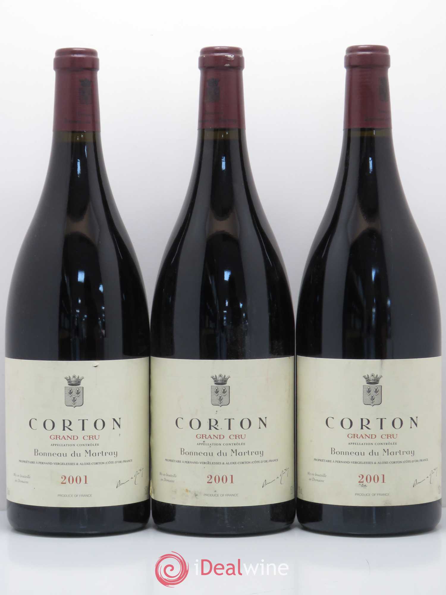 Corton Grand Cru Bonneau du Martray (Domaine) 2001 - Lot de 3 magnums - 0