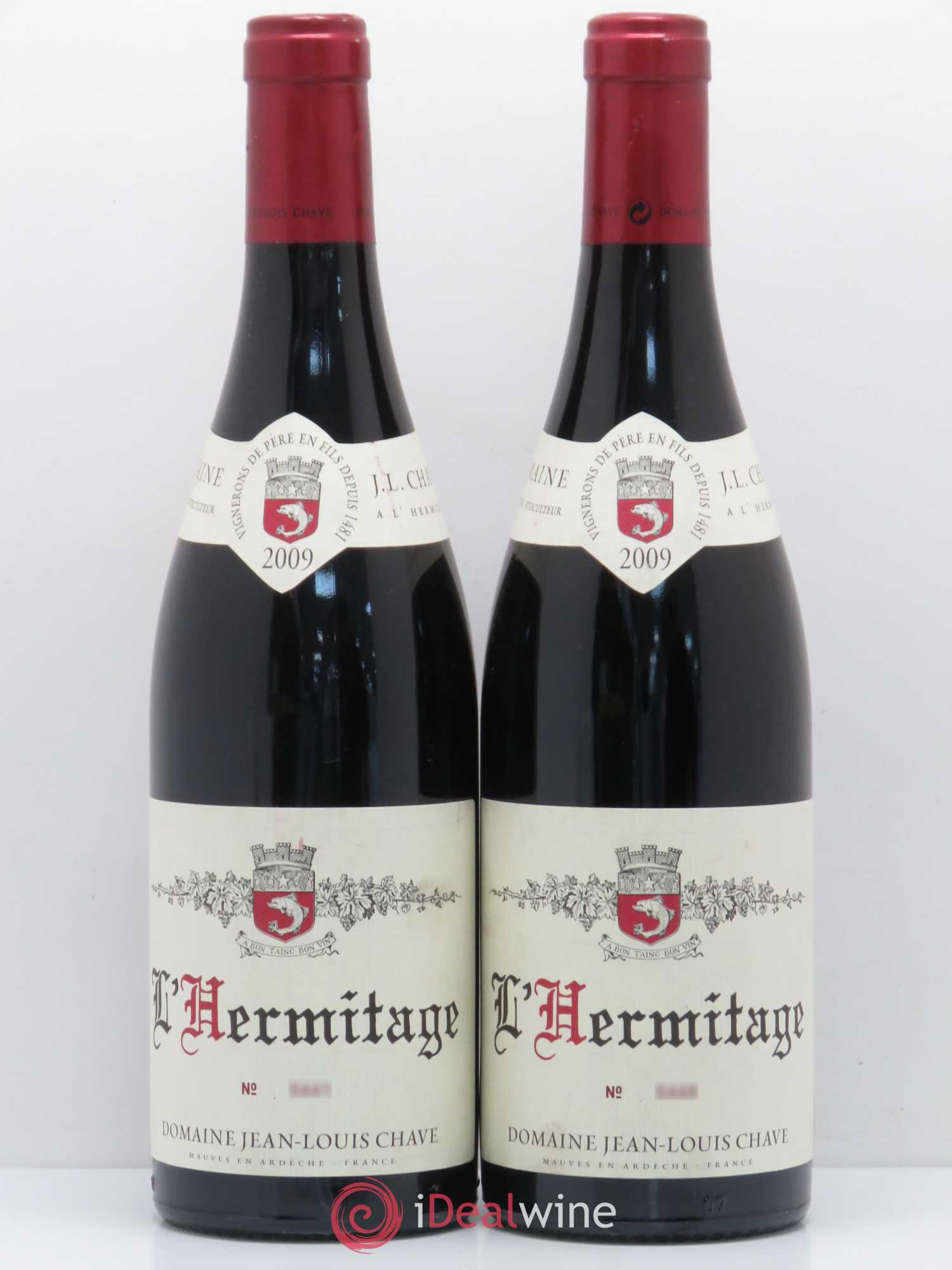 Hermitage Jean-Louis Chave 2009 - Lot de 2 bouteilles - 0