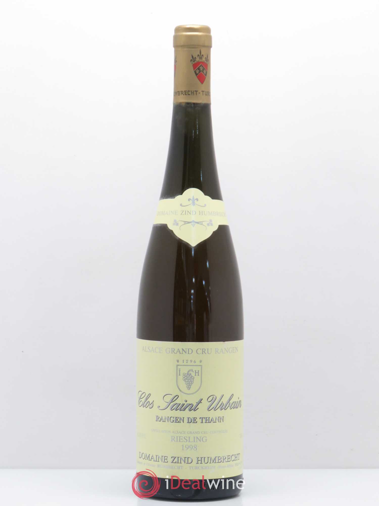 Alsace Riesling Grand Cru Rangen de Thann Clos Saint Urbain Zind-Humbrecht (Domaine) 1998 - Lot de 1 bouteille - 0