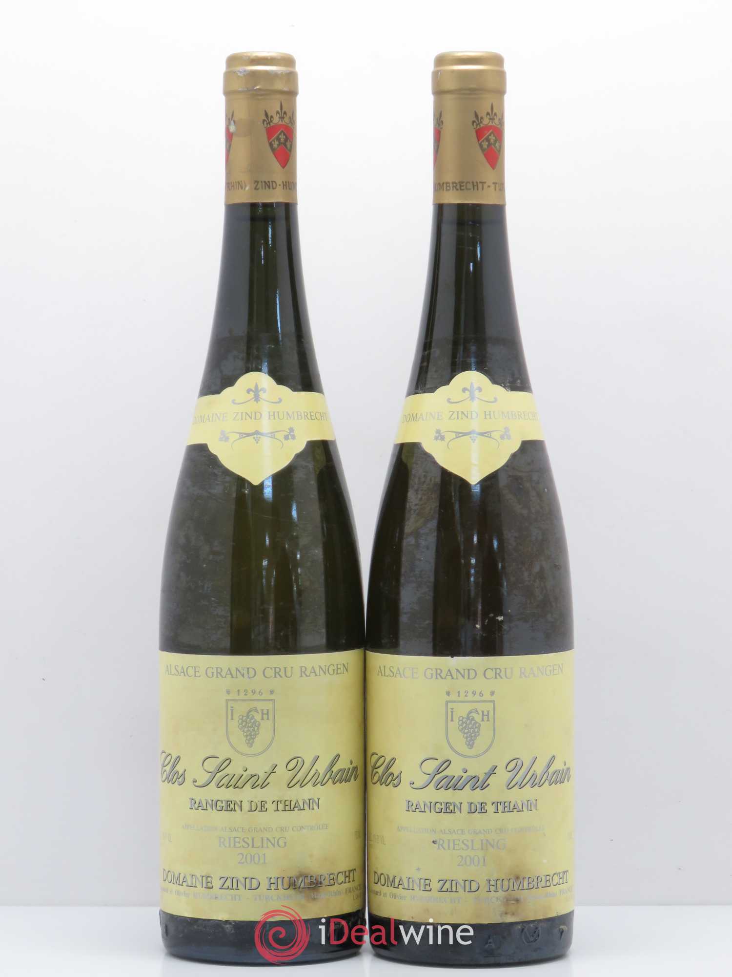 Alsace Riesling Grand Cru Rangen de Thann Clos Saint Urbain Zind-Humbrecht (Domaine) 2001 - Lot de 2 bouteilles - 0
