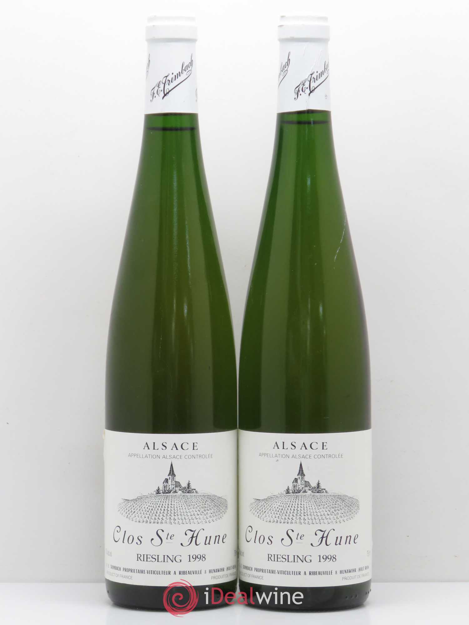 Alsace Riesling Clos Sainte-Hune Trimbach (Domaine) 1998 - Lot de 2 bouteilles - 0