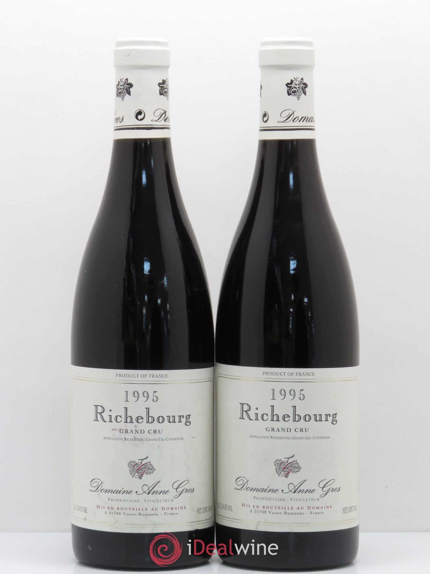 Richebourg Grand Cru Anne Gros 1995 - Posten von 2 Flaschen - 0