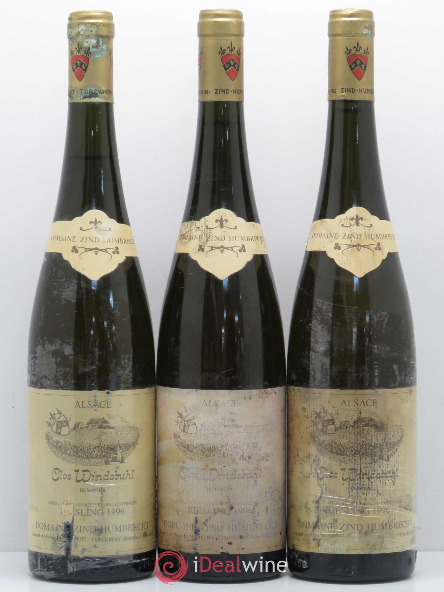 Alsace Riesling Clos Windsbuhl Zind-Humbrecht (Domaine) 1996 - Posten von 3 Flaschen - 0