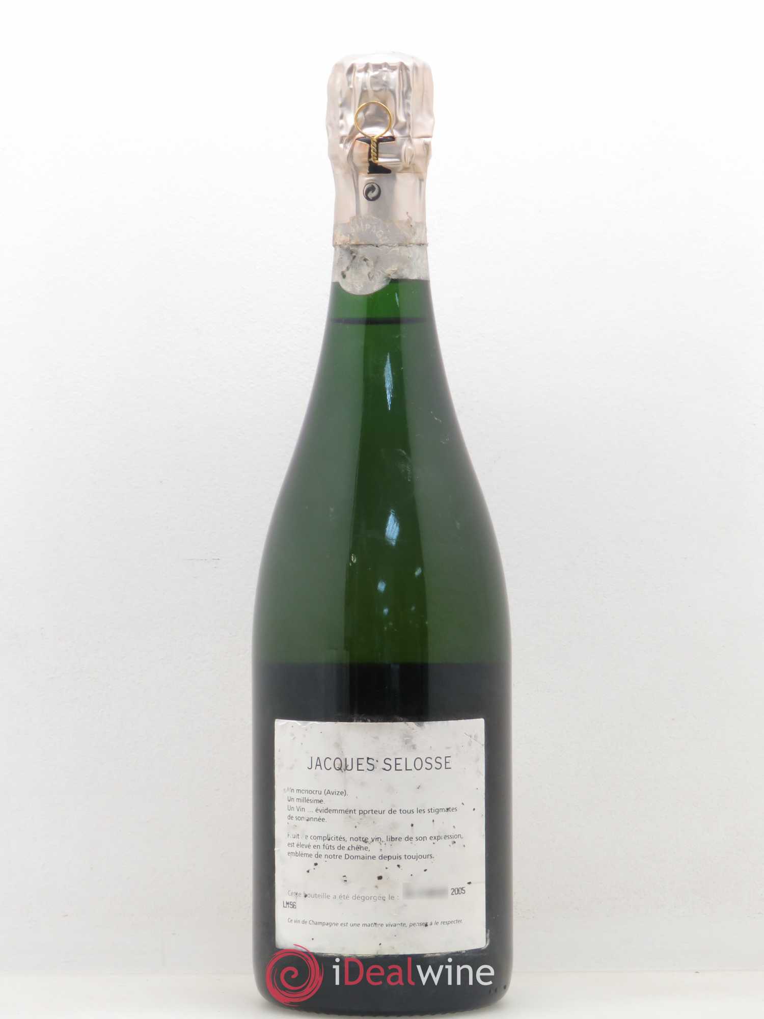 Champagne Extra Brut Jacques Selosse 1996 - Posten von 1 Flasche - 1
