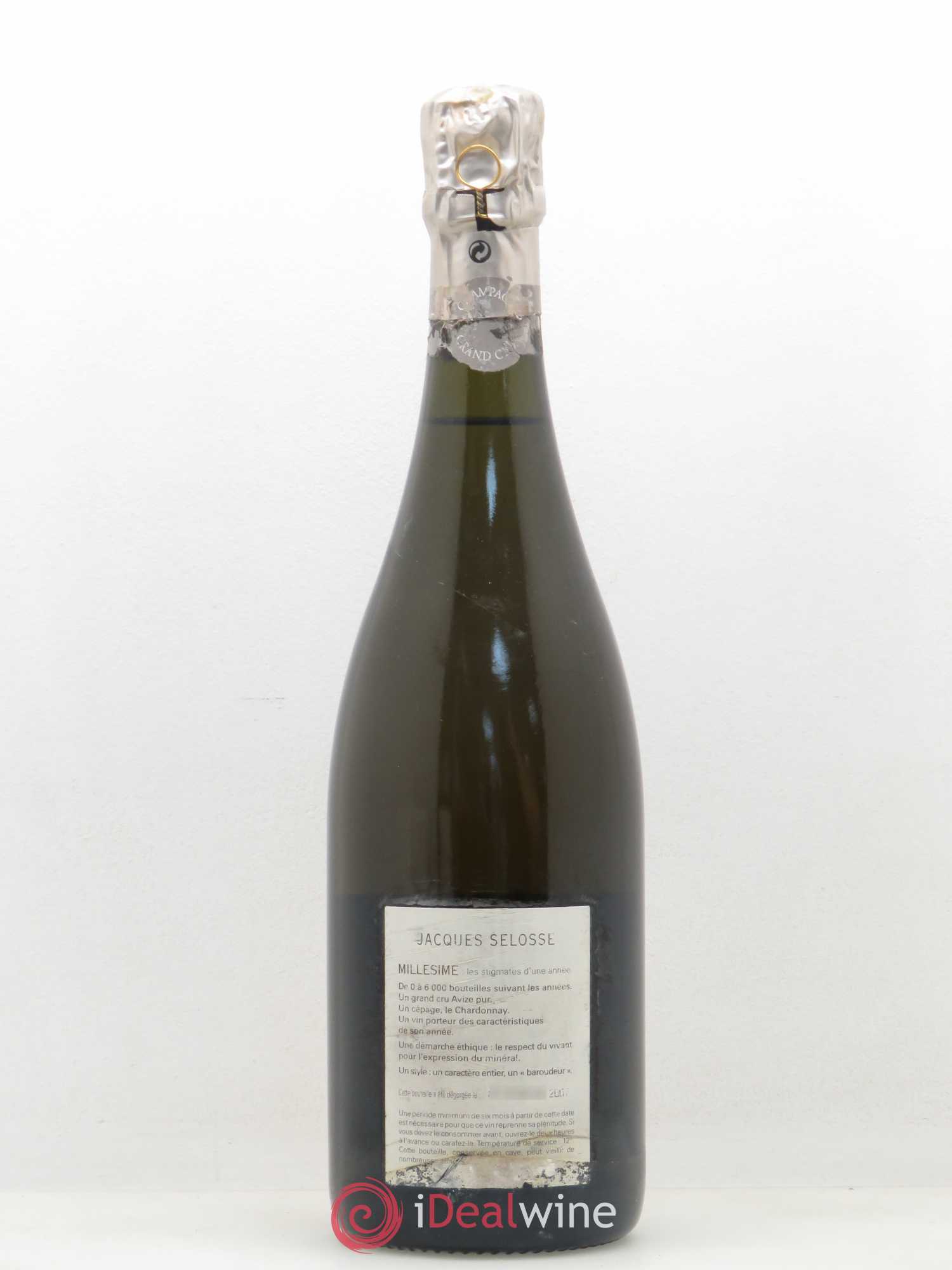 Blanc de Blancs Grand Cru Extra-Brut Jacques Selosse 1998 - Lot de 1 bouteille - 1