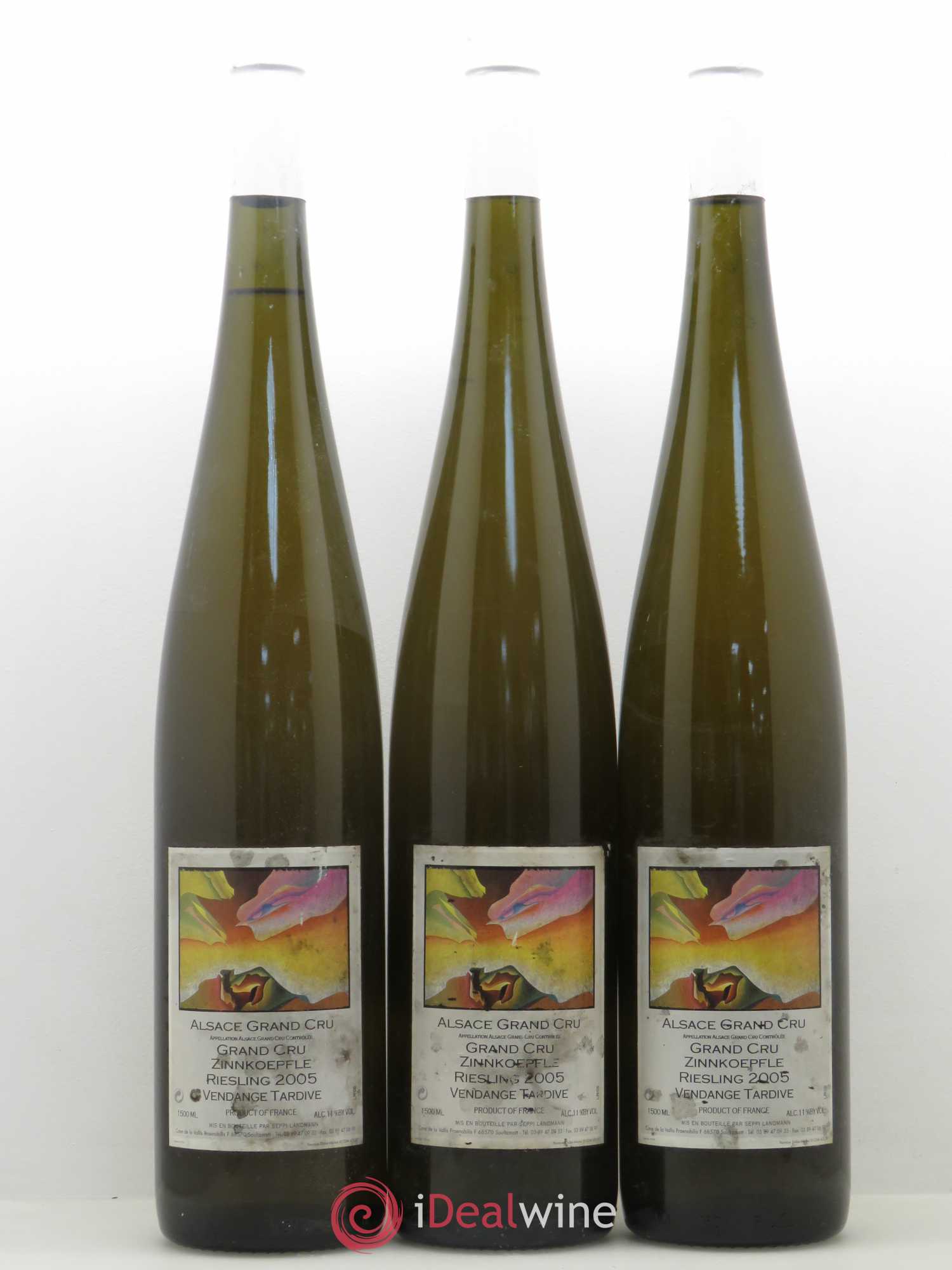 Riesling Grand Cru Zinnkoepflé vendanges tardives Seppi-Landmann 2005 - Posten von 3 Magnum - 0