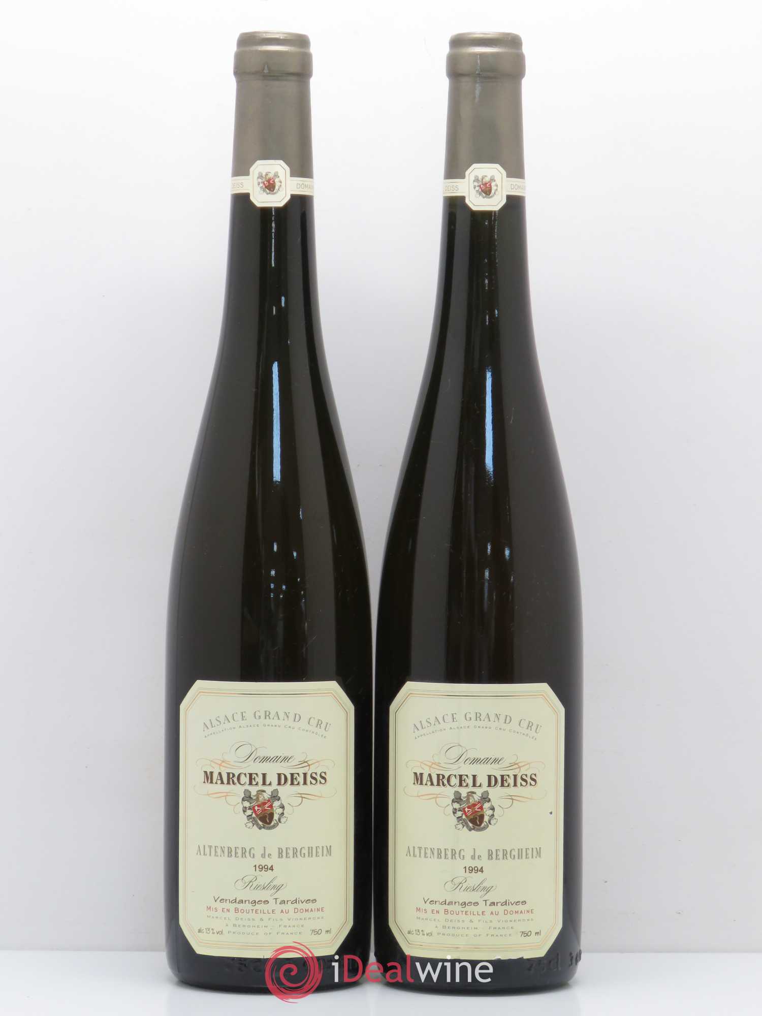 Alsace Riesling Vendanges Tardives Marcel Deiss (Domaine) Altenberg de Bergheim 1994 - Lotto di 2 bottiglie - 0