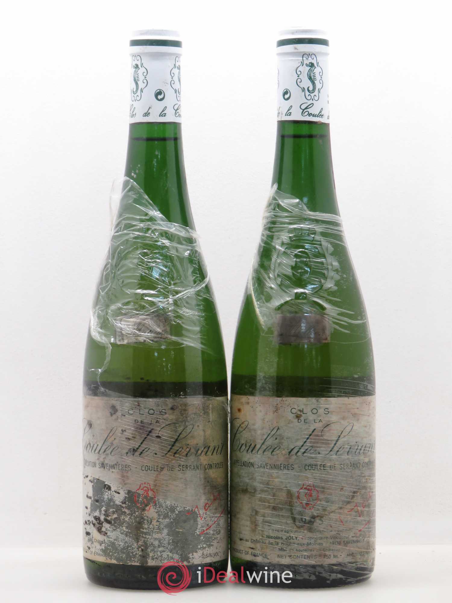 Savennières Clos de la Coulée de Serrant Vignobles de la Coulée de Serrant - Nicolas Joly 1995 - Lot de 2 bouteilles - 0