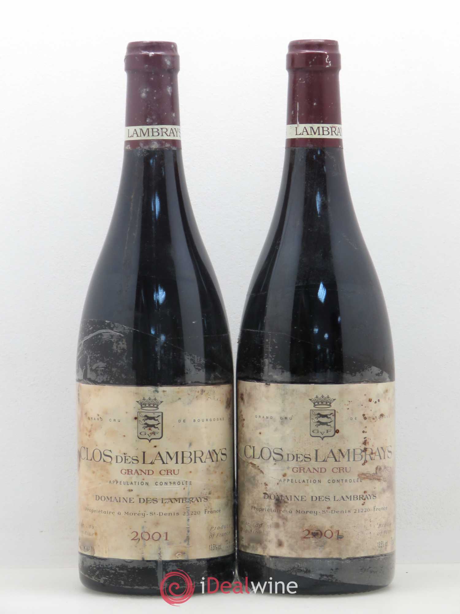Clos des Lambrays Grand Cru Domaine des Lambrays 2001 - Lot de 2 bouteilles - 0