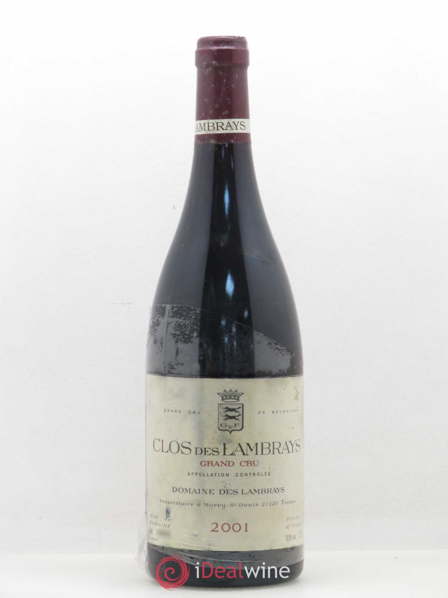 Clos des Lambrays Grand Cru Domaine des Lambrays 2001 - Lot de 1 bouteille - 0
