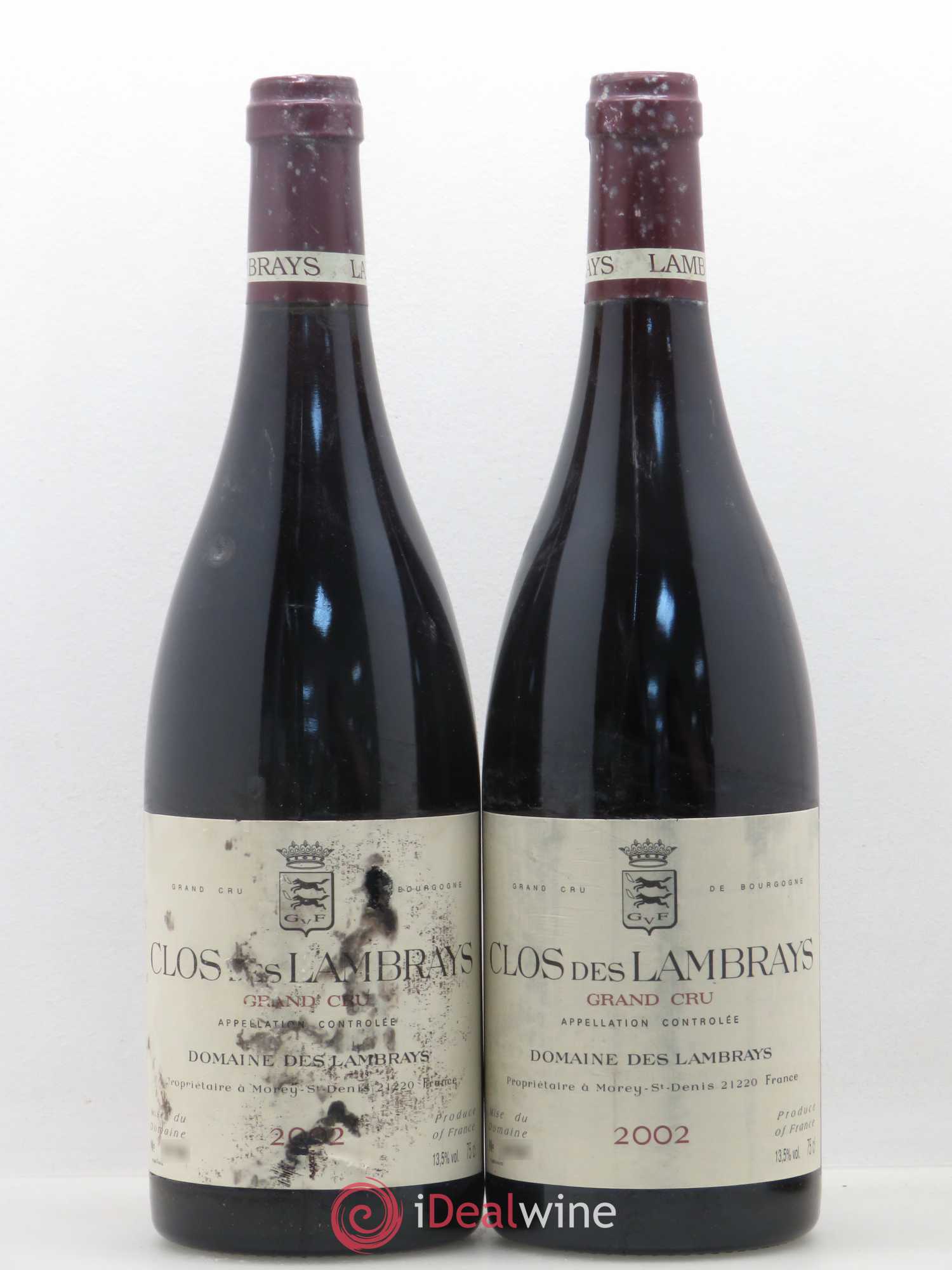 Clos des Lambrays Grand Cru Domaine des Lambrays 2002 - Lot de 2 bouteilles - 0